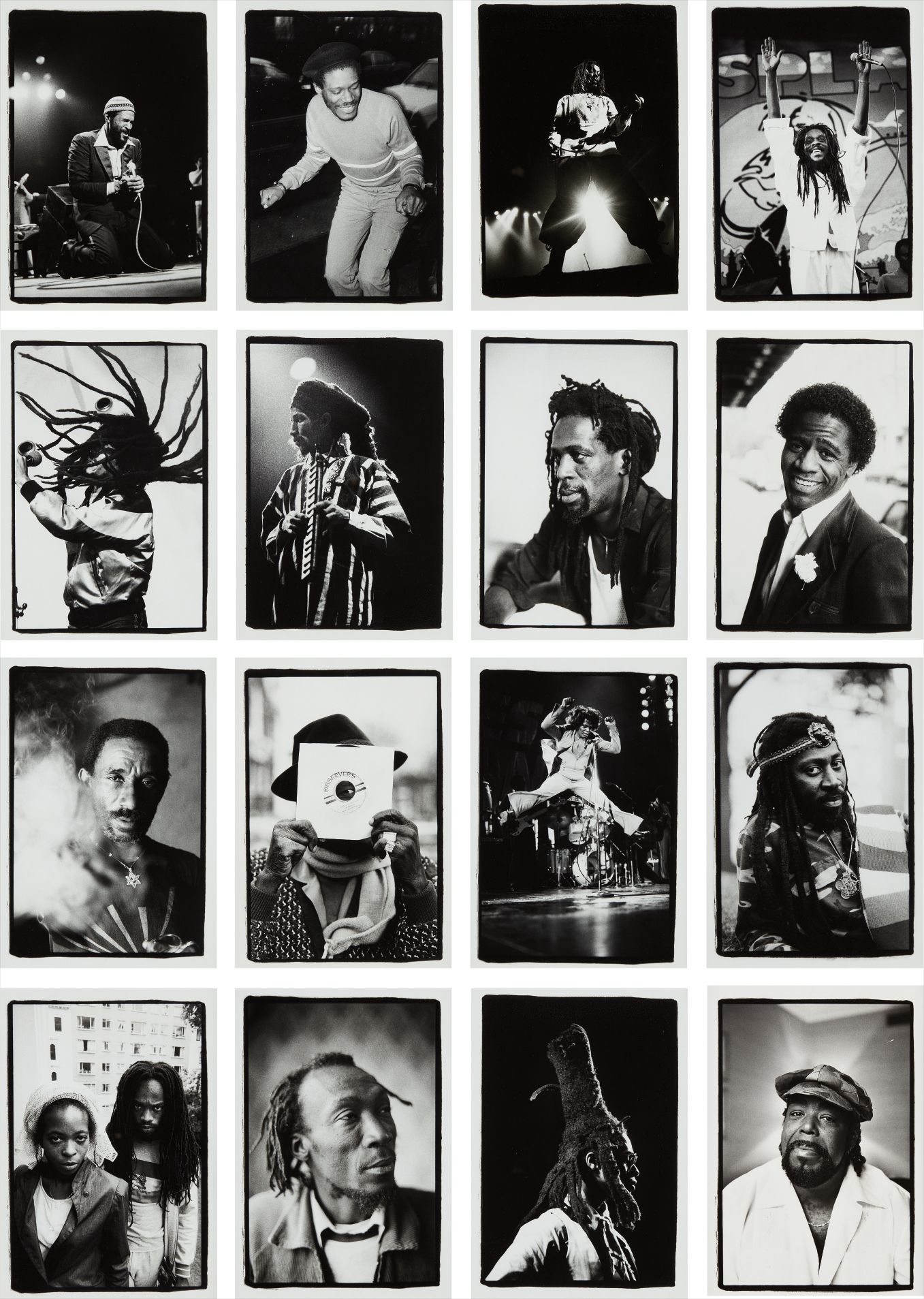 David Corio — Sixteen Works: (i) Marvin Gaye; (ii) Horace Andy; (iii) Peter Tosh; (iv) Dennis Brown; (v) Augustus Pablo; (vi) Bob Marley; (vii) Gregory Isaacs; (viii) Al Green; (ix) Lee Perry; (x) Niney the Observer; (xi) James Brown; (xii) Bunny Wailer; (xiii) Black Uhuru; (xiv) Alton Ellis; (xv) David Hinds; (xvi) Barry White