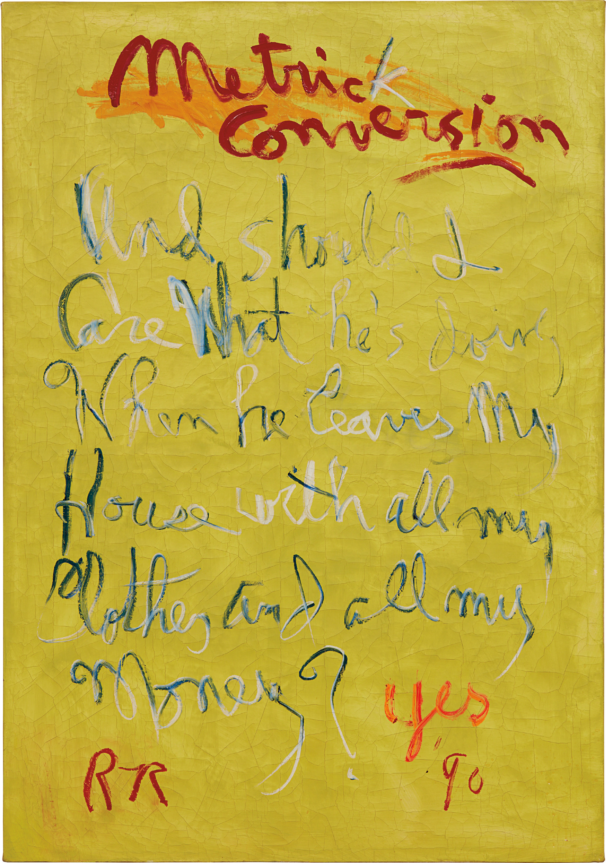 Rene Ricard — Metric Conversion