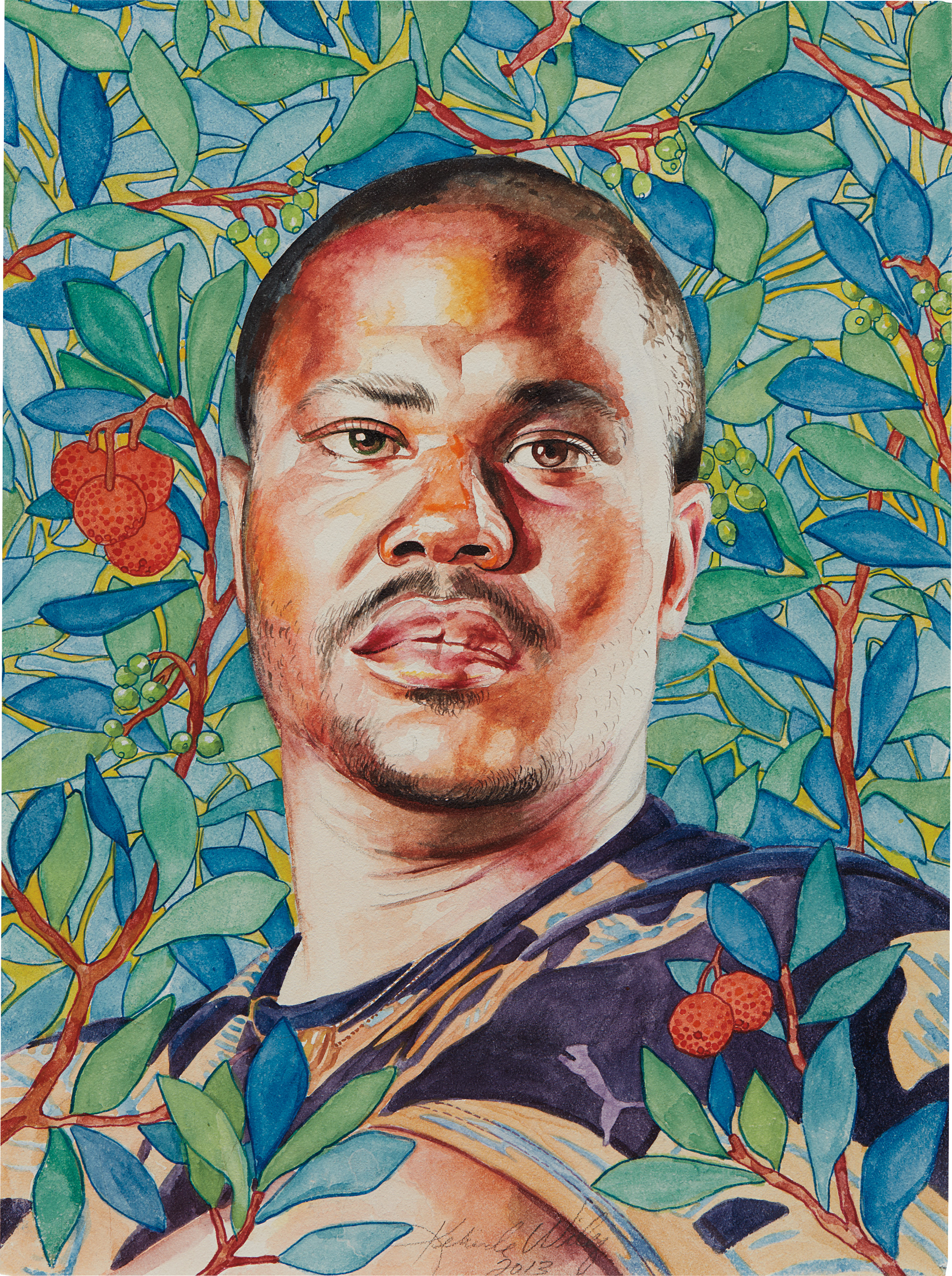 Kehinde Wiley — Portrait of Rahsaan Gandy