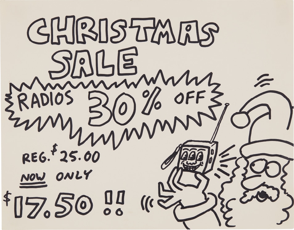 Keith Haring — Pop Shop Signage (Christmas Sale)