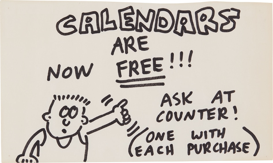 Keith Haring — Pop Shop Signage (Free Calendars)