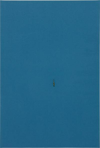 fishing lure on canvas