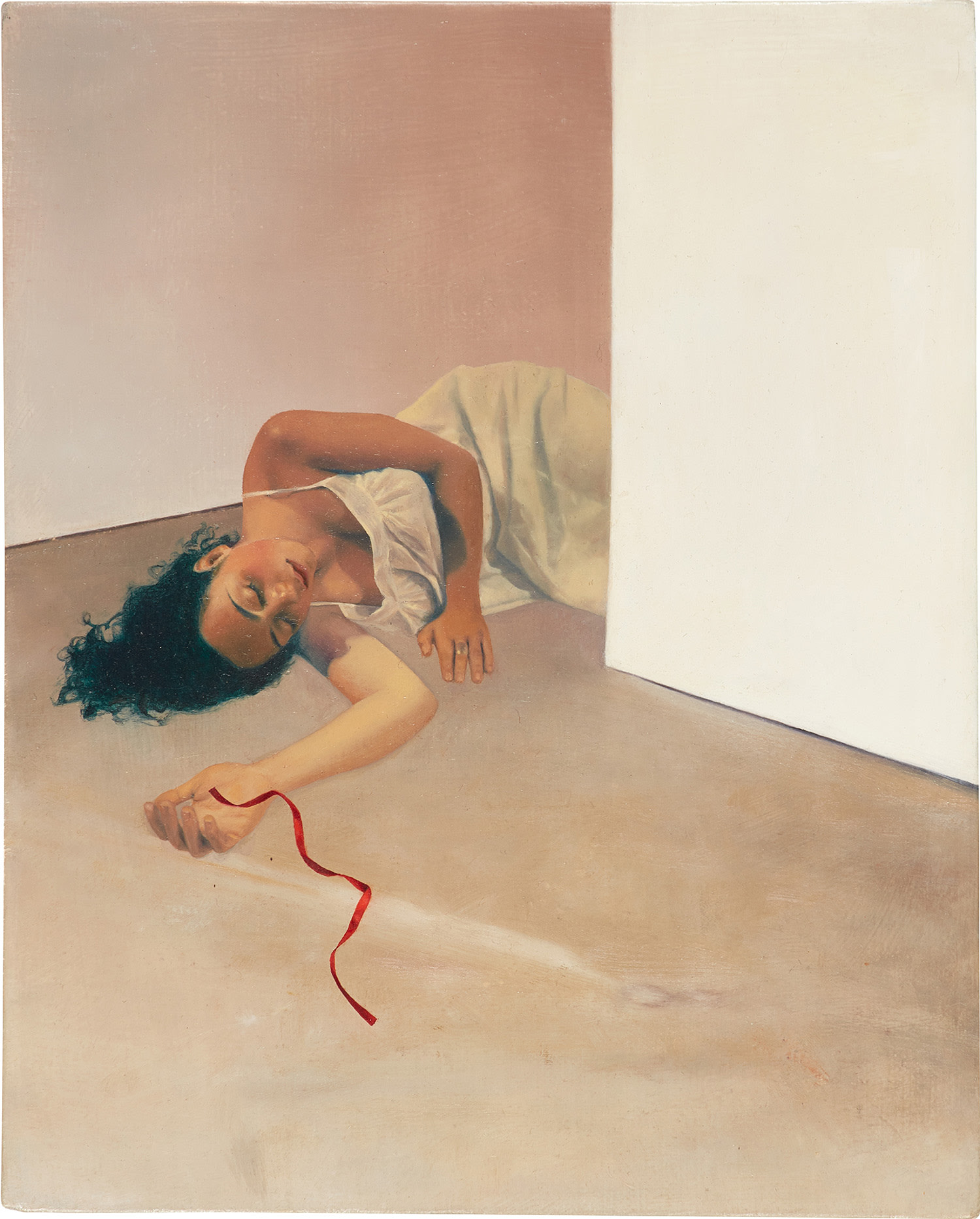 Jenna Gribbon — Julie Sleeping On The Floor (In Sarah Bowen Gallery)