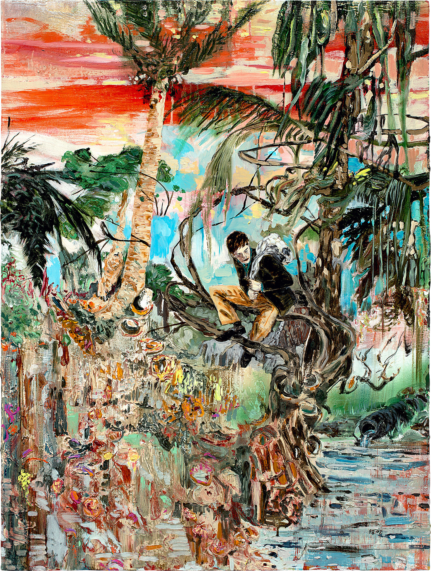 Hernan Bas — Downhill at Dusk (The Runaway)