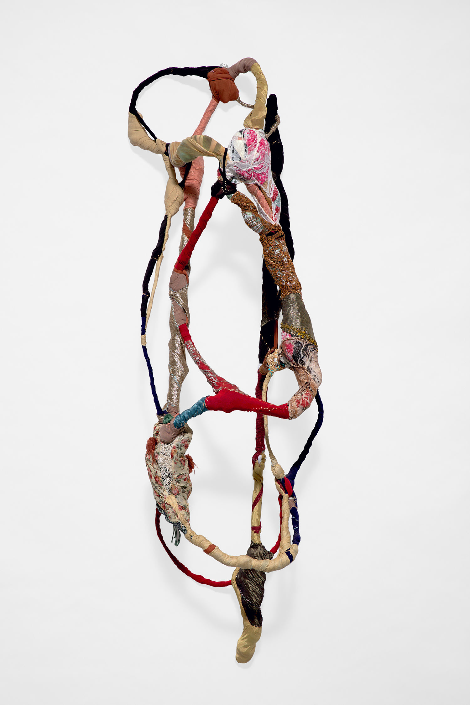 Sonia Gomes — fabric, thread, beads and lace on wire