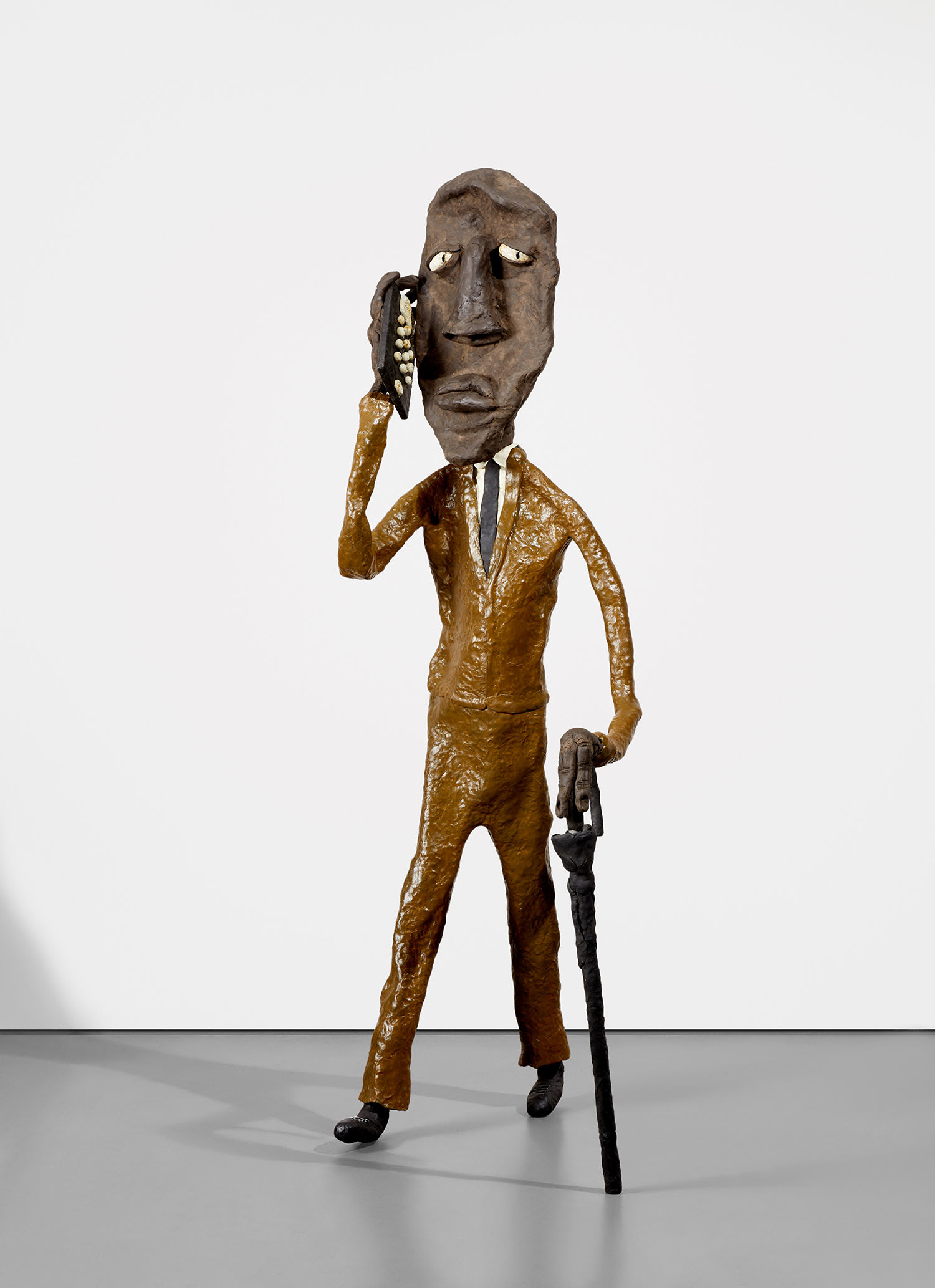 Big Man with Cell Phone