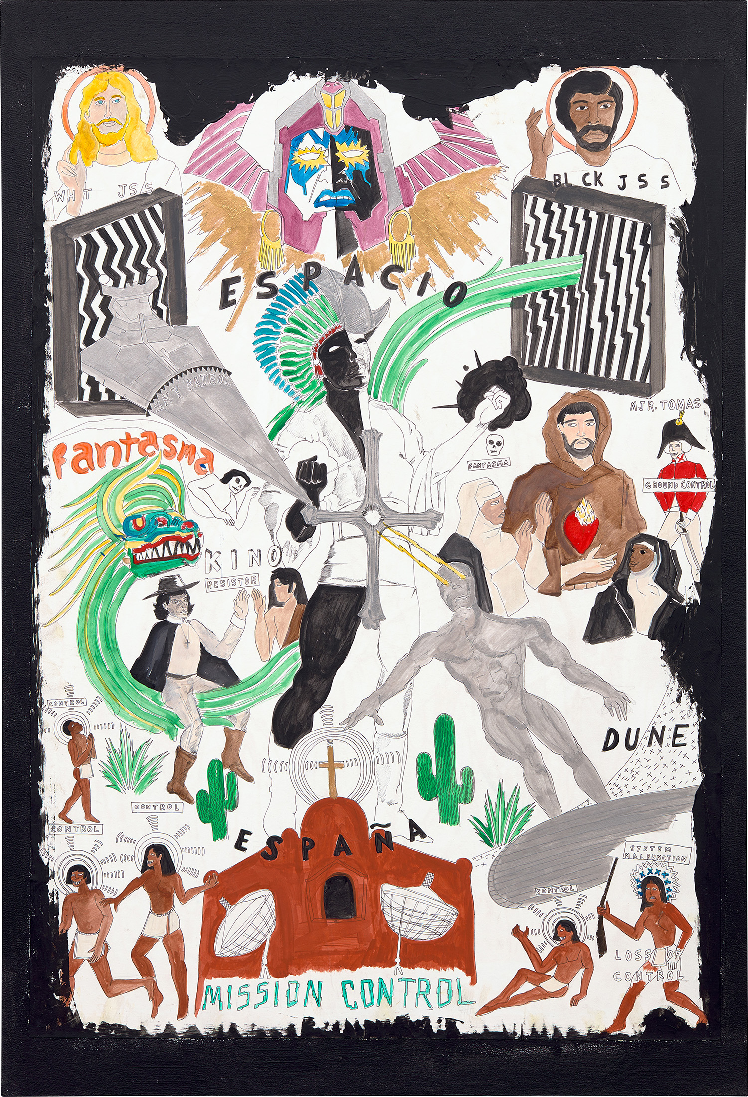 Umar Rashid (Frohawk Two Feathers) — Is there heaven for a collaborator/ colonizer? The Ballad of Hernan. (Or, Mission Control).