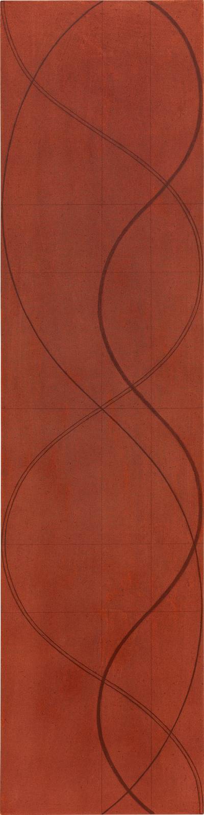 Column Painting 8A (Dark Red Study)