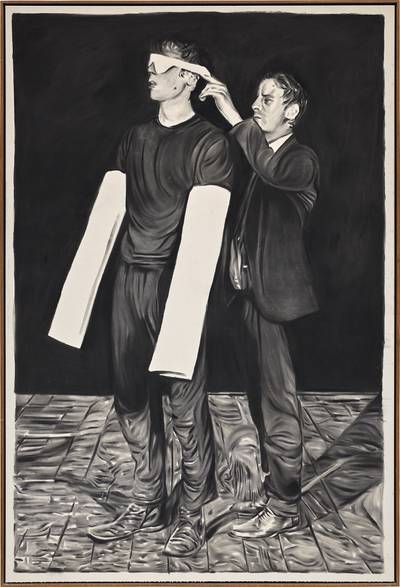 Rinus van de Velde, Antwerp, November 2012: Why Conrad is my best friend? Because he's everything I am not. And since I'm so boring and normal, he's a thousand things. I negotiate my whole identity with his. You could say that, through him, I become the sculptor of my artistic self. Even now that he's gone, I can feel him standing somewhere behind me.