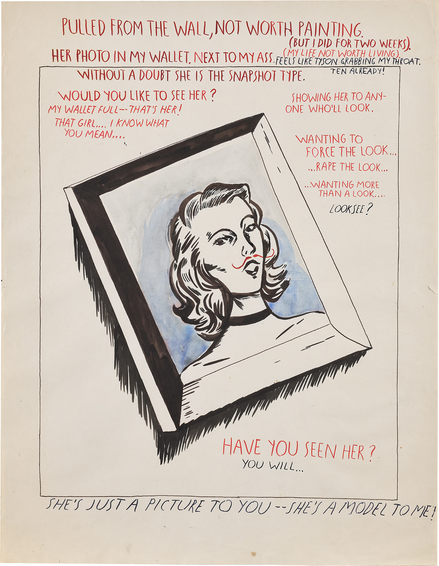Raymond Pettibon — No Title (Pulled from the...)