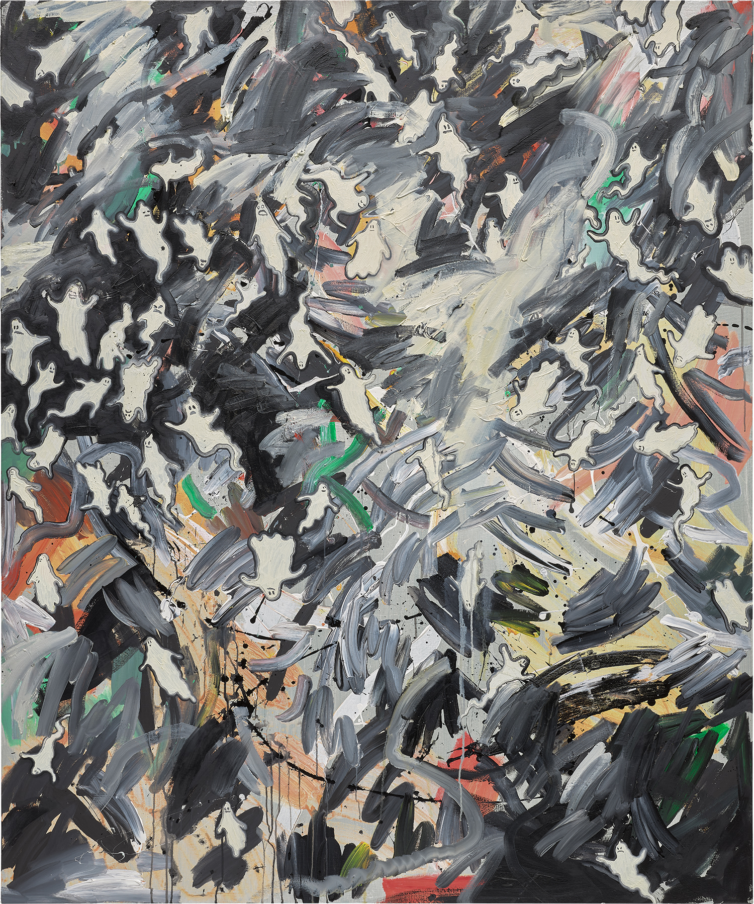 Sam McKinniss — Ghosts (orange and green)