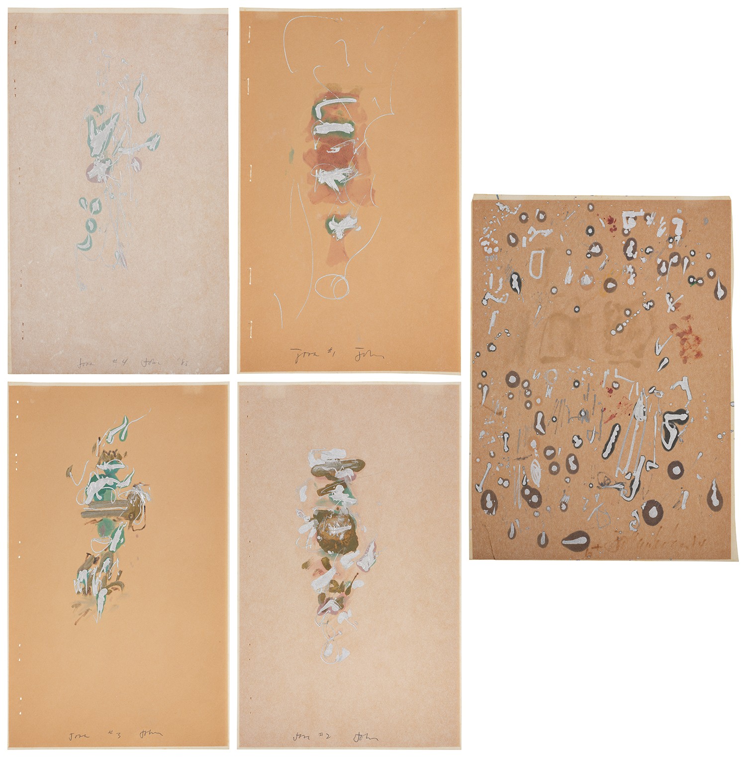 John Chamberlain — Five works (i-v):