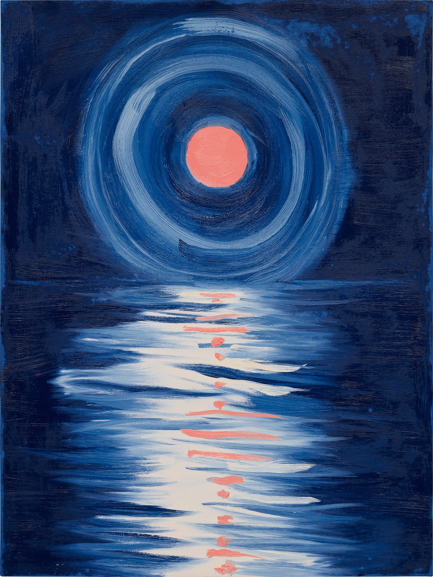 Ann Craven — Moon (Blue Night, Quiet Water, August, Cushing, Again), 2021