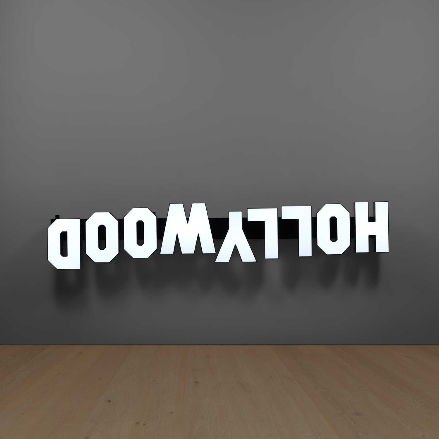 Paul McCarthy — Rebel Dabble Babble, Hollywood Sign, Inverted (small)