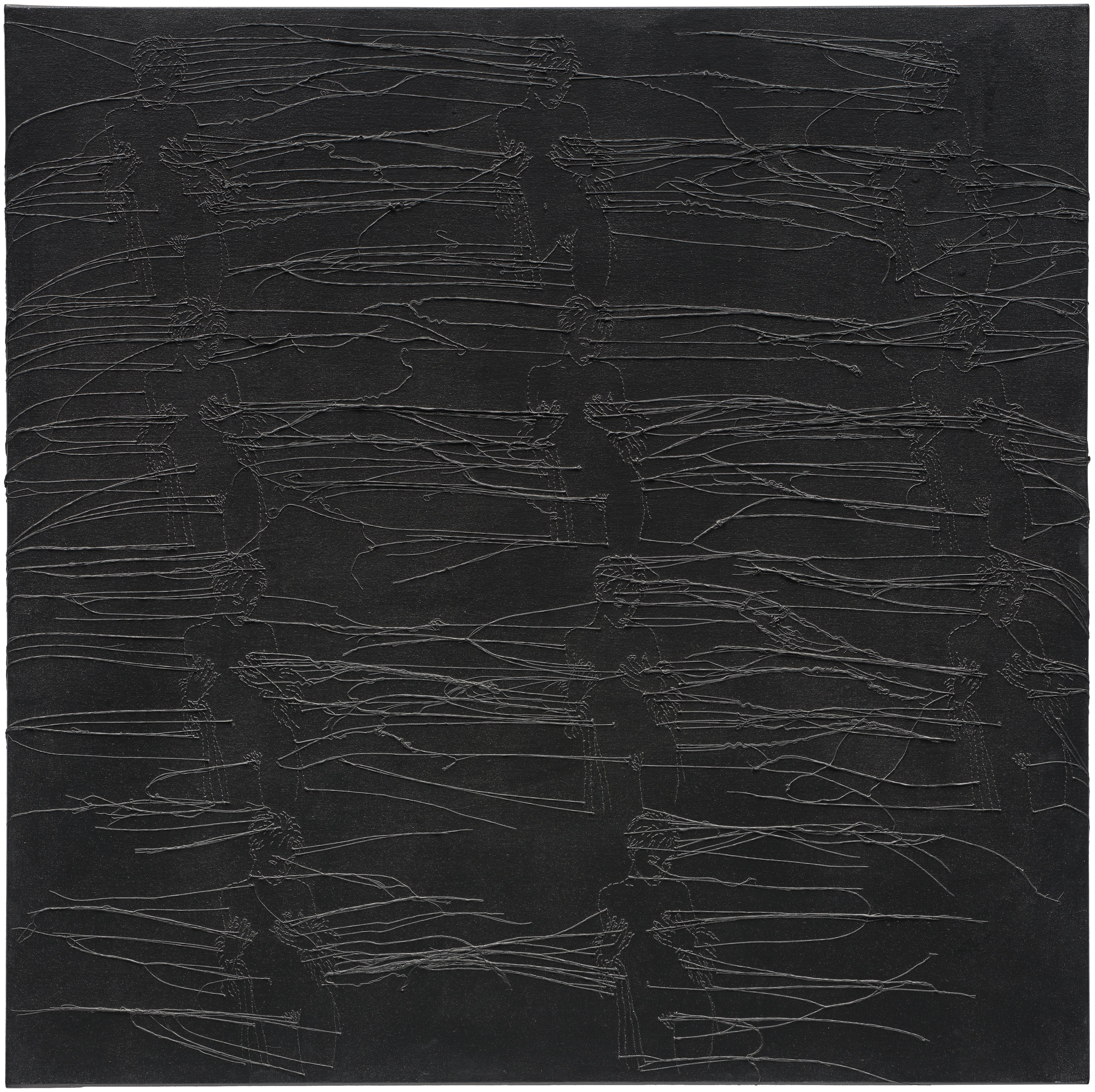 Ghada Amer — 3 Diagonales Noires