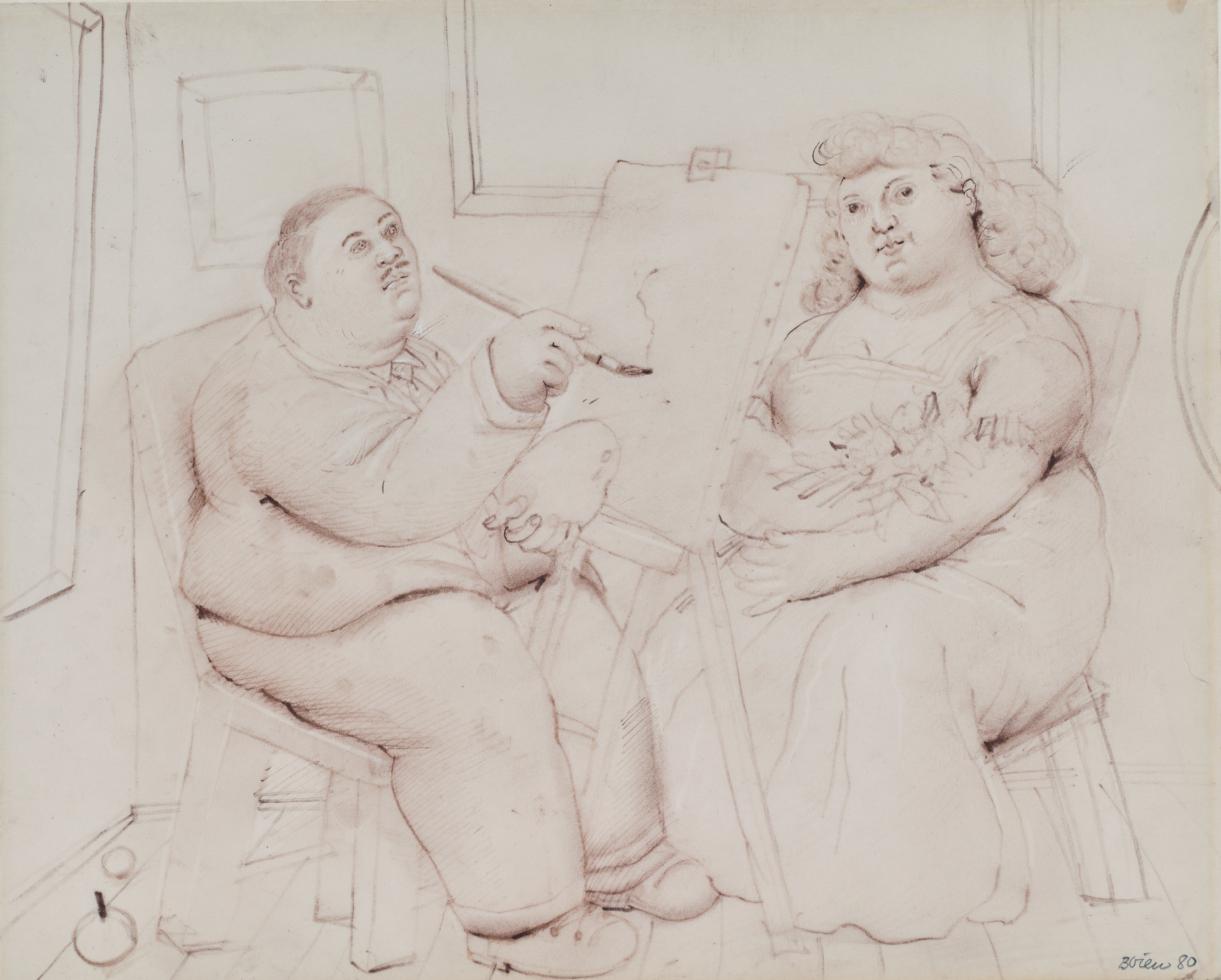 Fernando Botero — The Painter and His Model