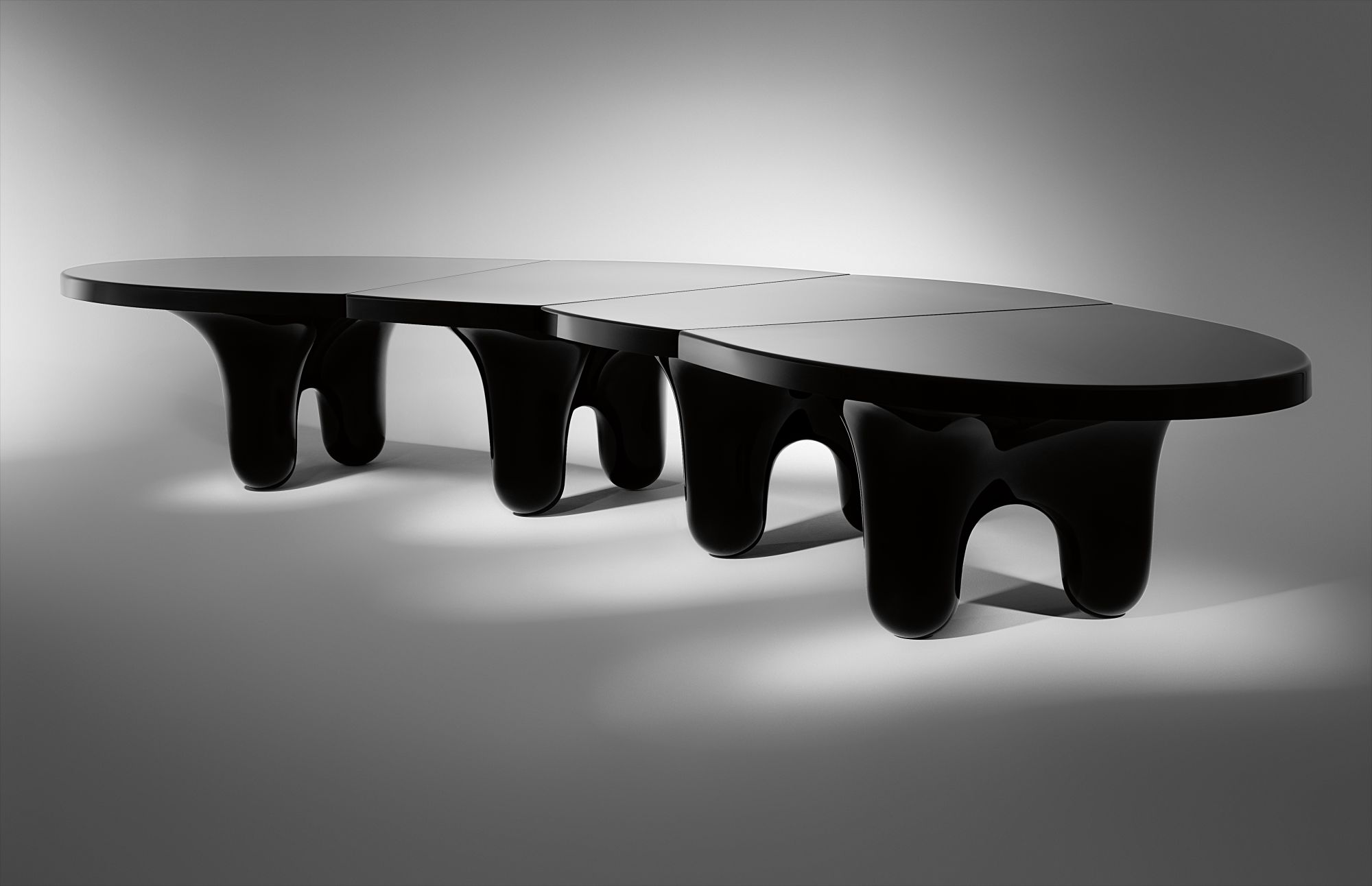 Wendell Castle — Black Edition “Big Table,” from the “Molar” series