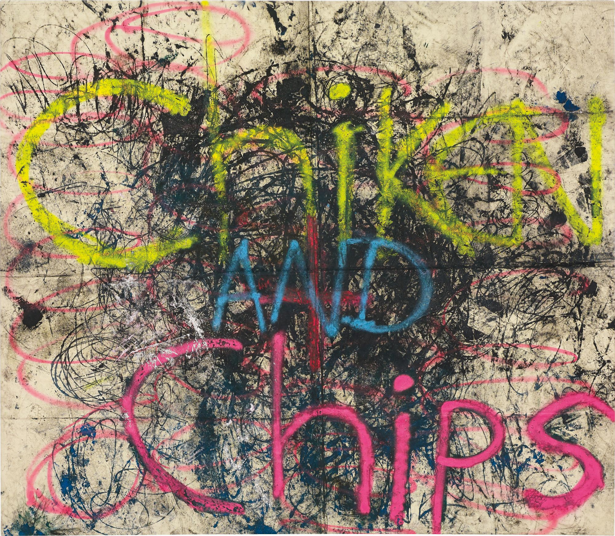 “Paintings happen in the studio where I have my own kind of system, although there can be physical residue of performance in them. I like to cut up the canvas in different sections, work on them individually, fold them and just leave them around for months [...] It’s not about leaving traces, it’s about letting things mature on their own like aging cheese or letting a stew cook, they get more flavorful. That’s kind of how these paintings are made.” - Oscar Murillo, 2013