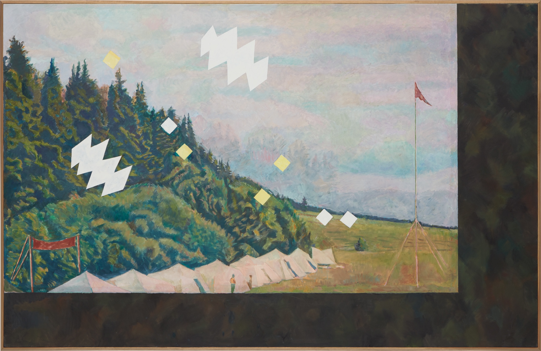 Ilya Kabakov — Landscape with a Pioneers Camp, 1973