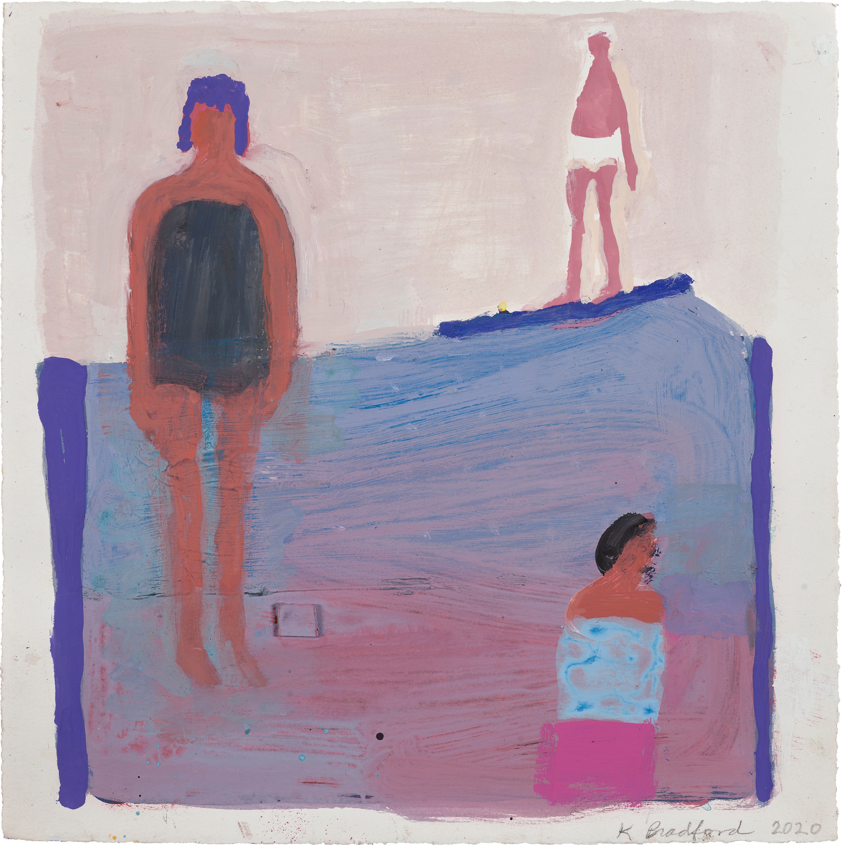 Katherine Bradford — Purple Surf Boards