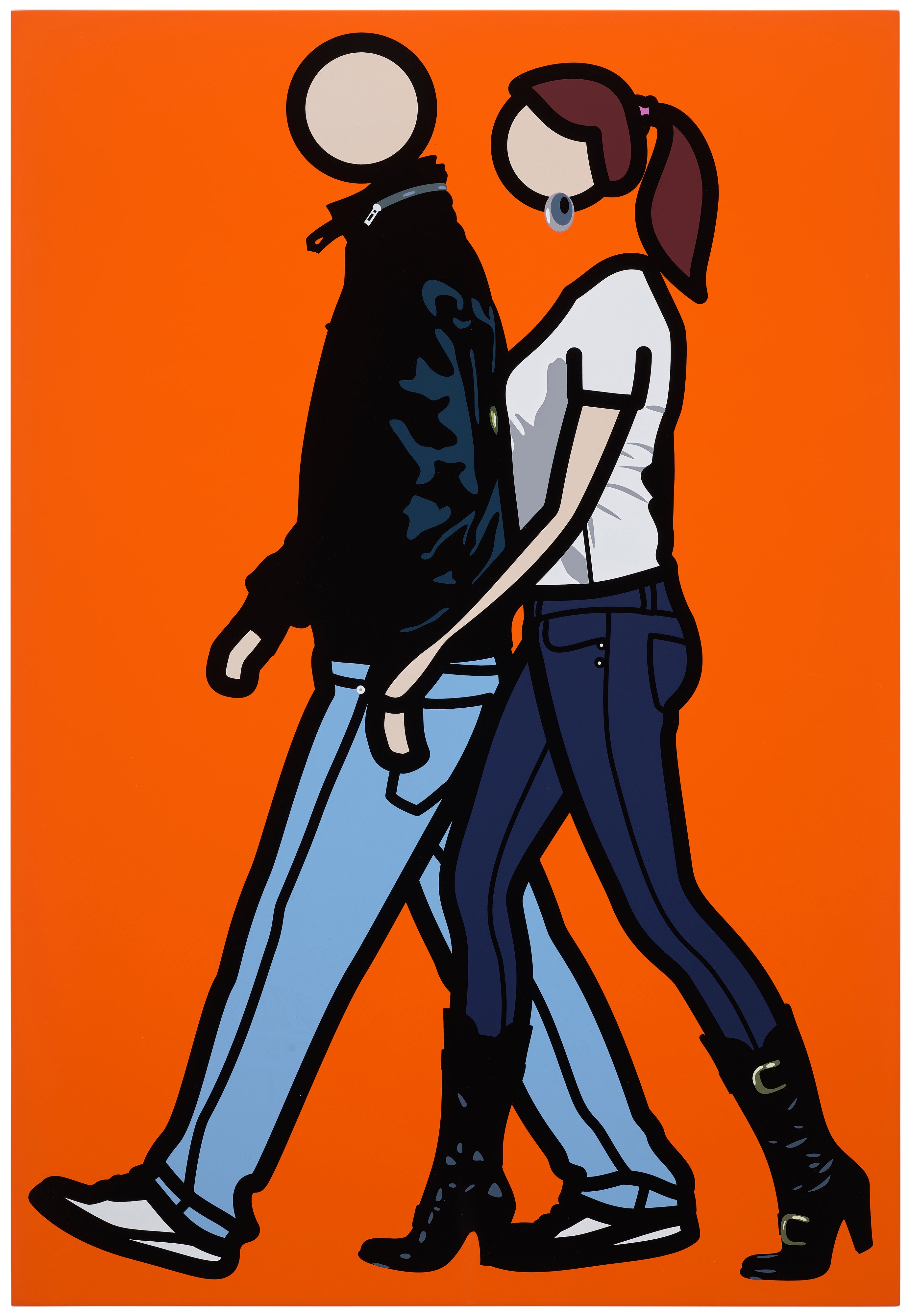 Julian Opie — Enis and Tina walking