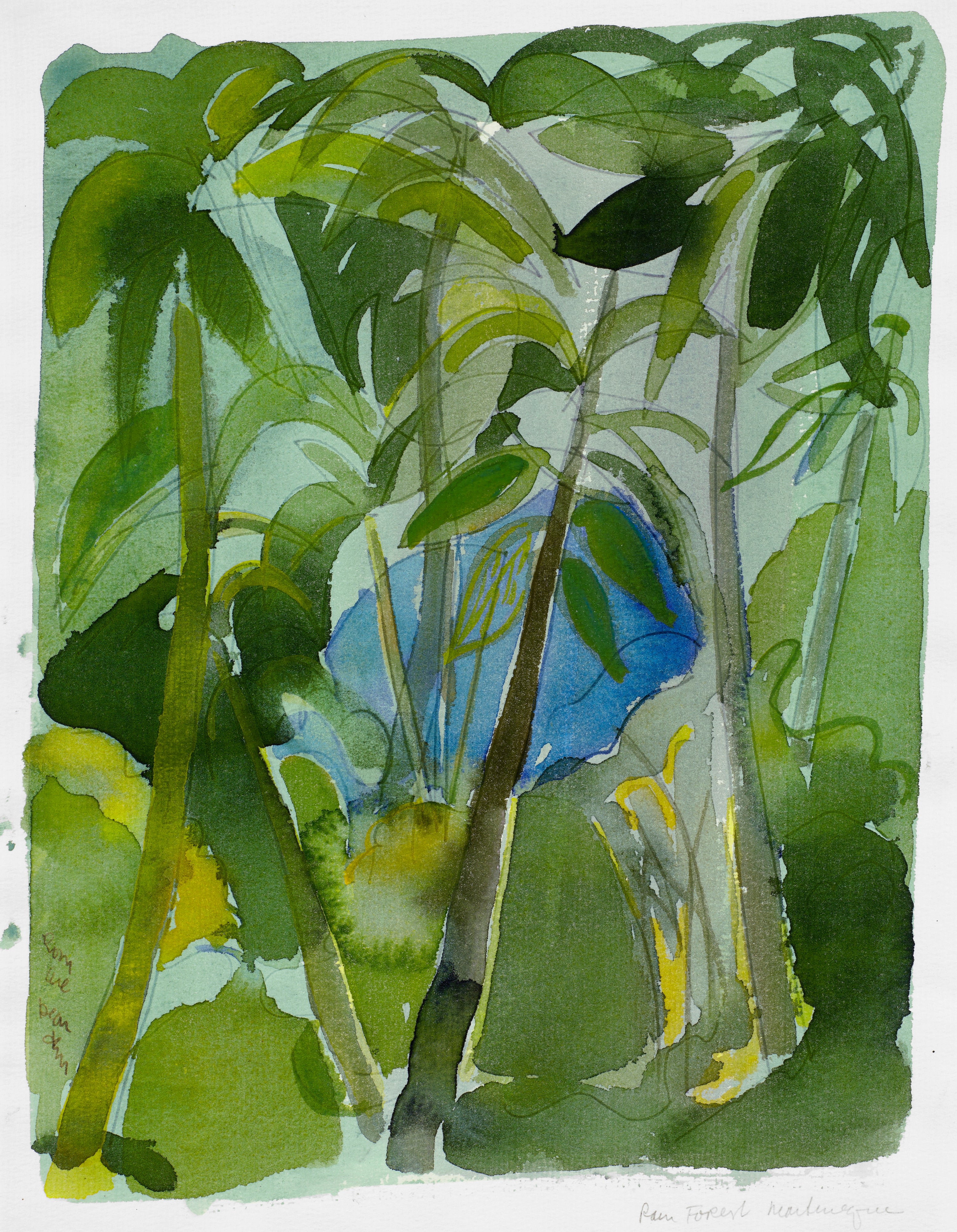 Romare Bearden — Rain Forest Martinique