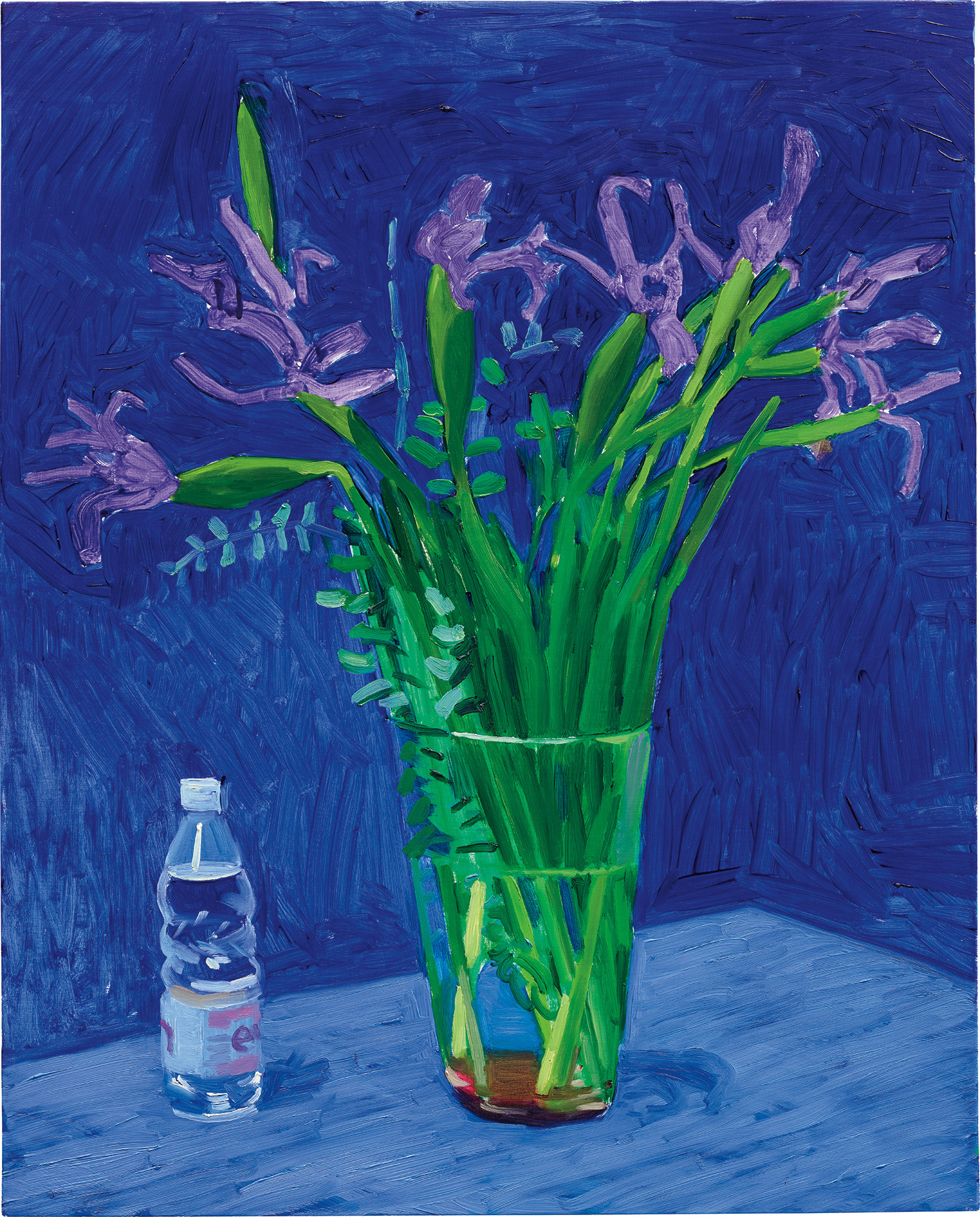 David Hockney — Iris with Evian Bottle