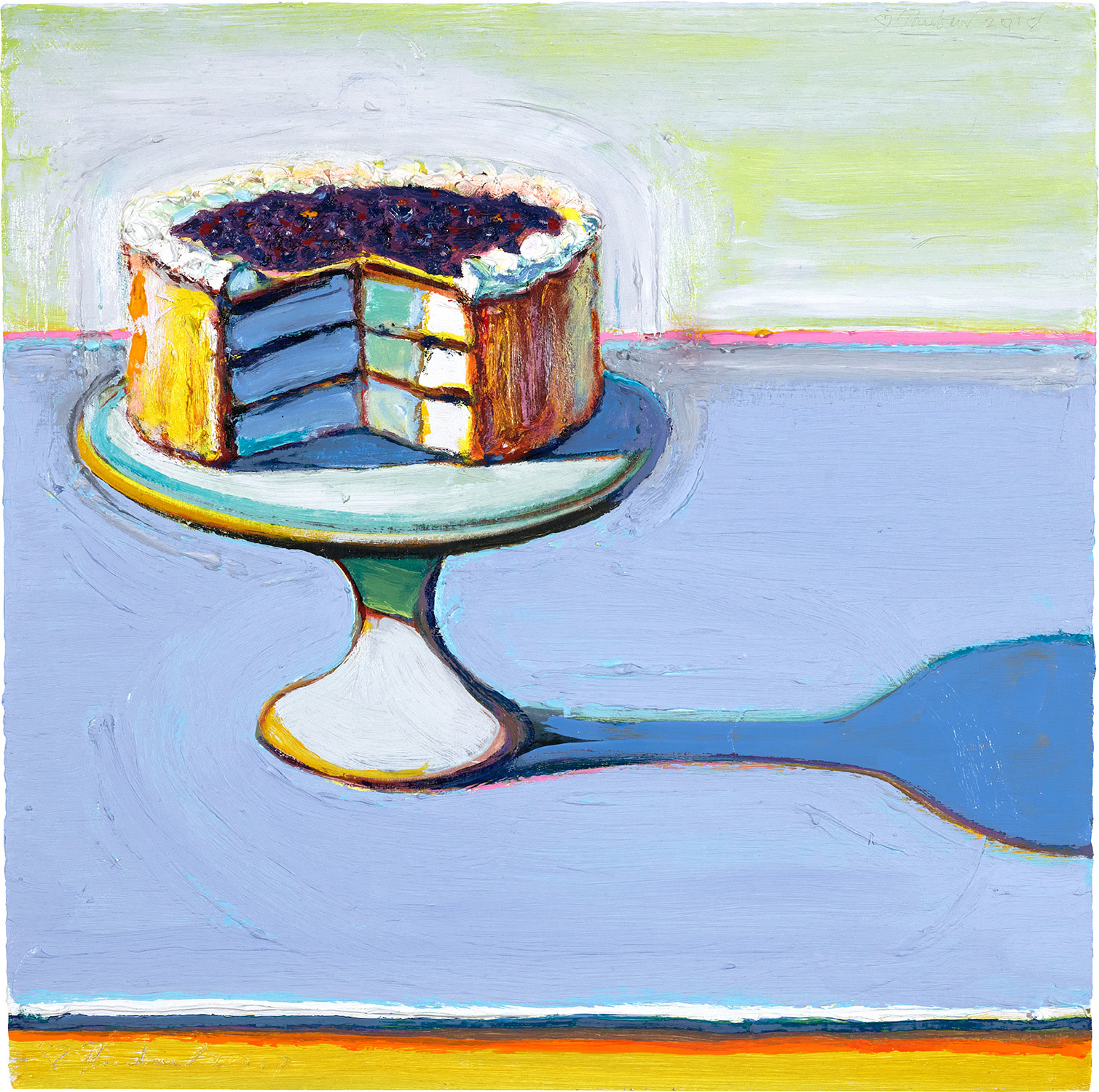 Wayne Thiebaud — Berry Cake