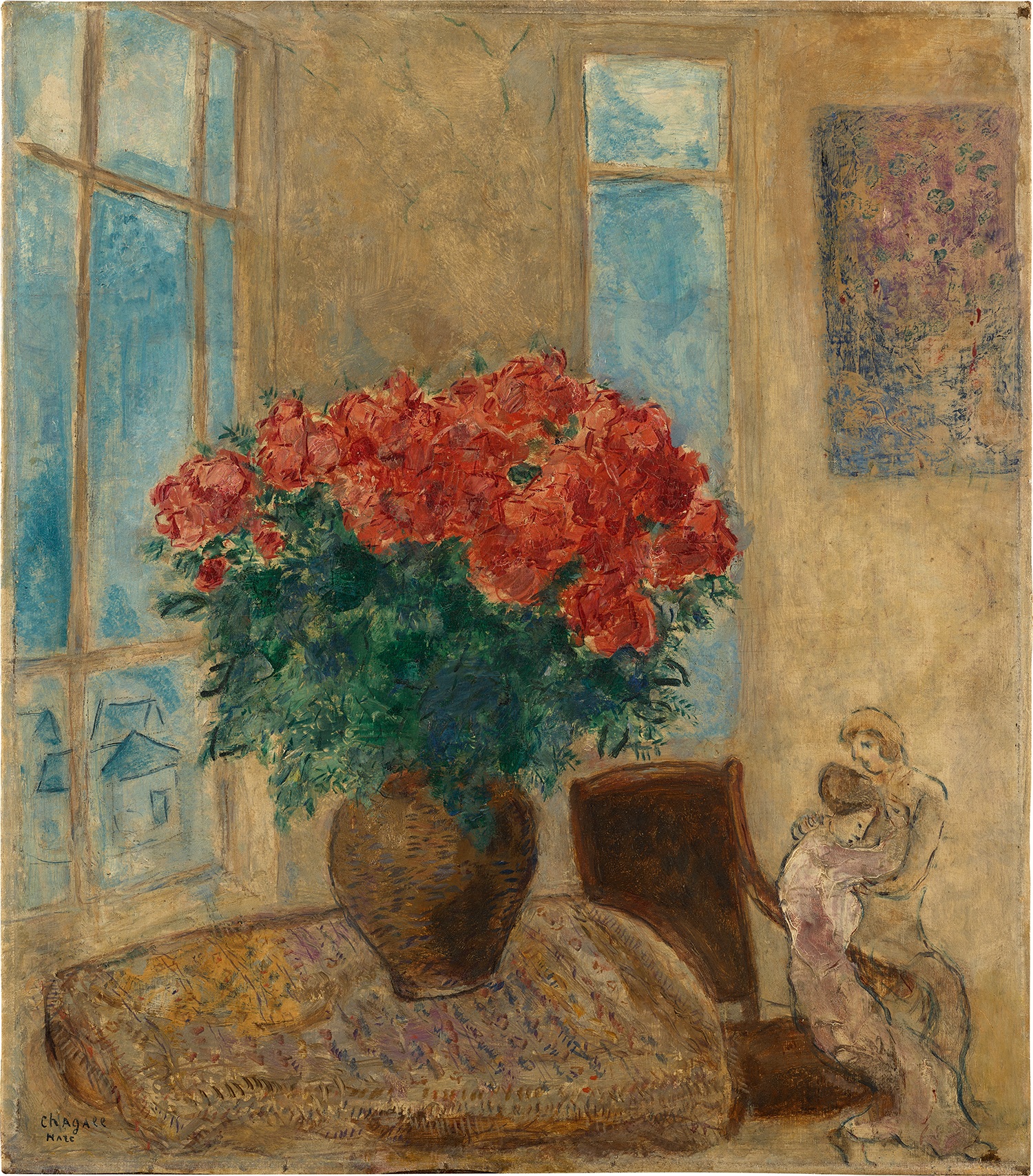 Marc Chagall — Fleurs chez Bella