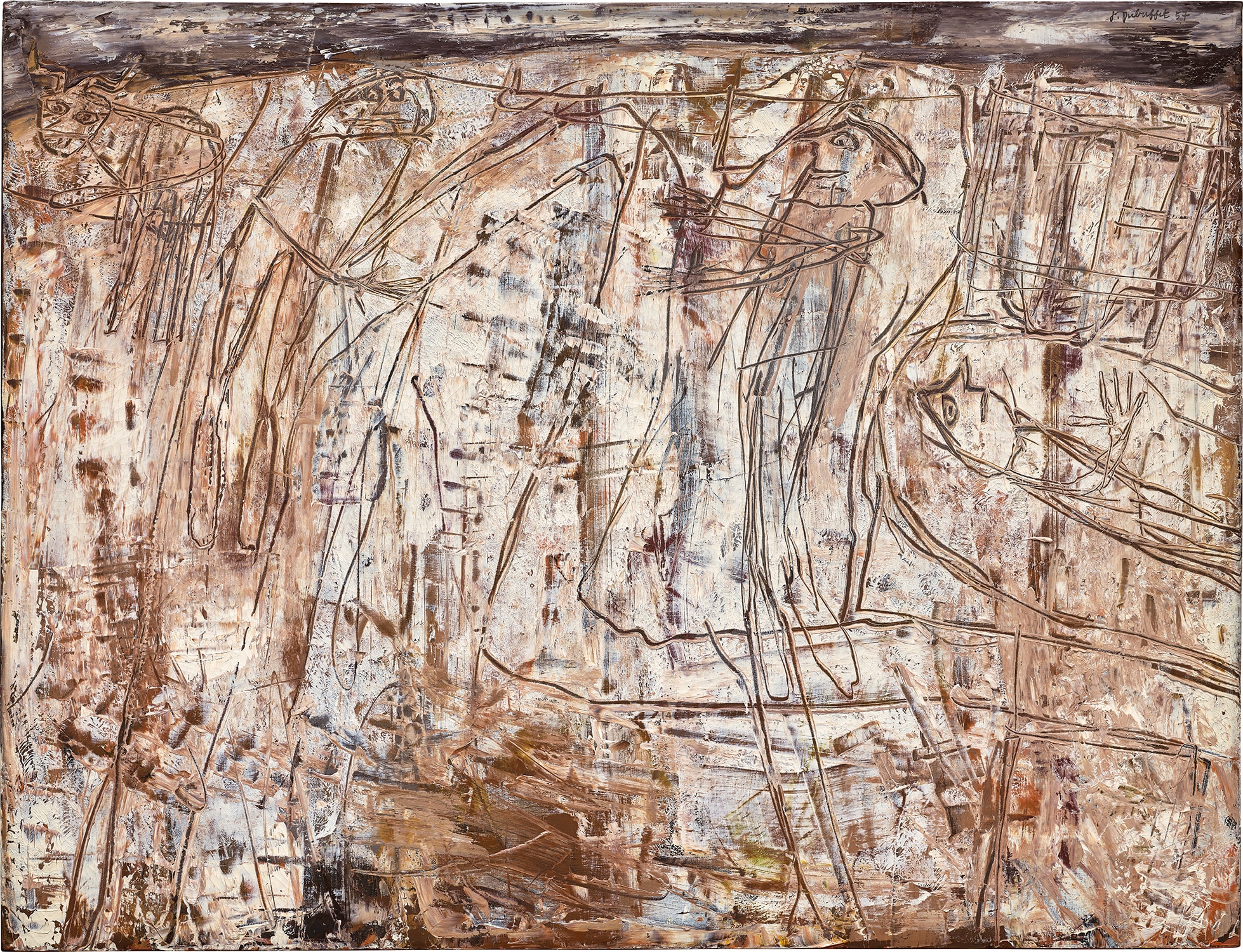 Jean Dubuffet — Paysage à la vache (Le rendez-vous)