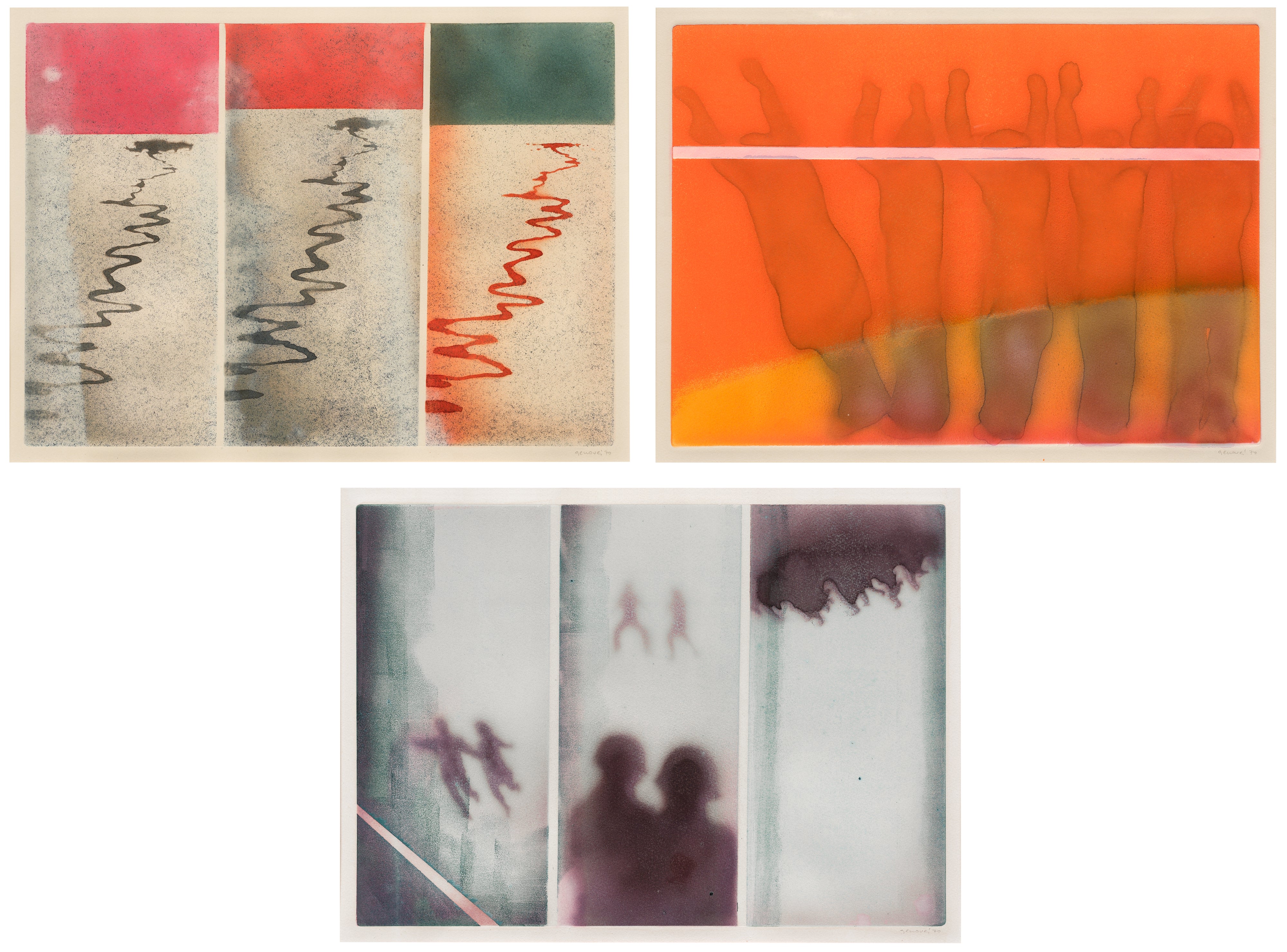 Juan Genovés — Three works: (i)