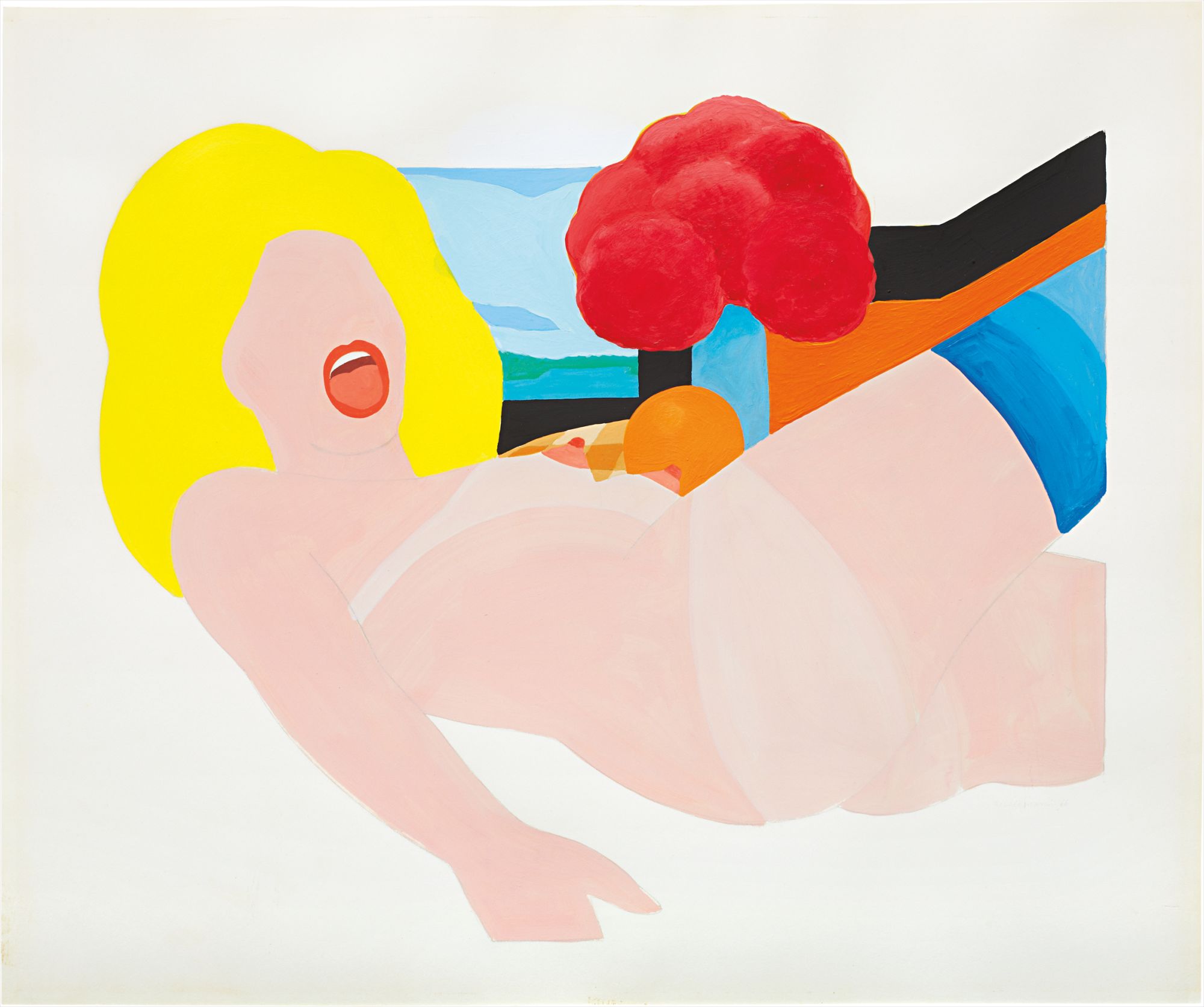 Tom Wesselmann — Study for Great American Nude #90