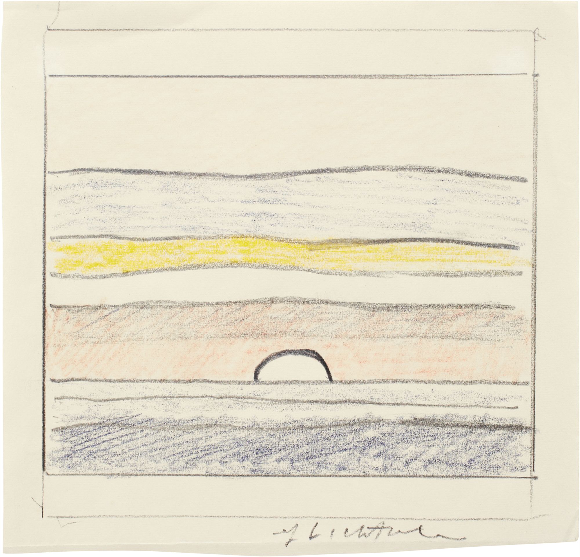Roy Lichtenstein — "There is something humorous about doing a sunset in a solidified way, especially the rays, because a sunset has little or no specific form. It is like the explosions. They may have some kind of form at any particular moment, but they are never really perceived as defined shape, it makes something ephemeral completely concrete."