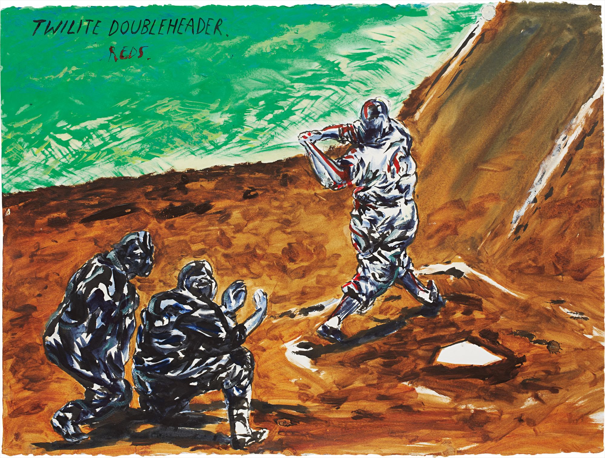 Raymond Pettibon — No Title (Twilite Doubleheader...)