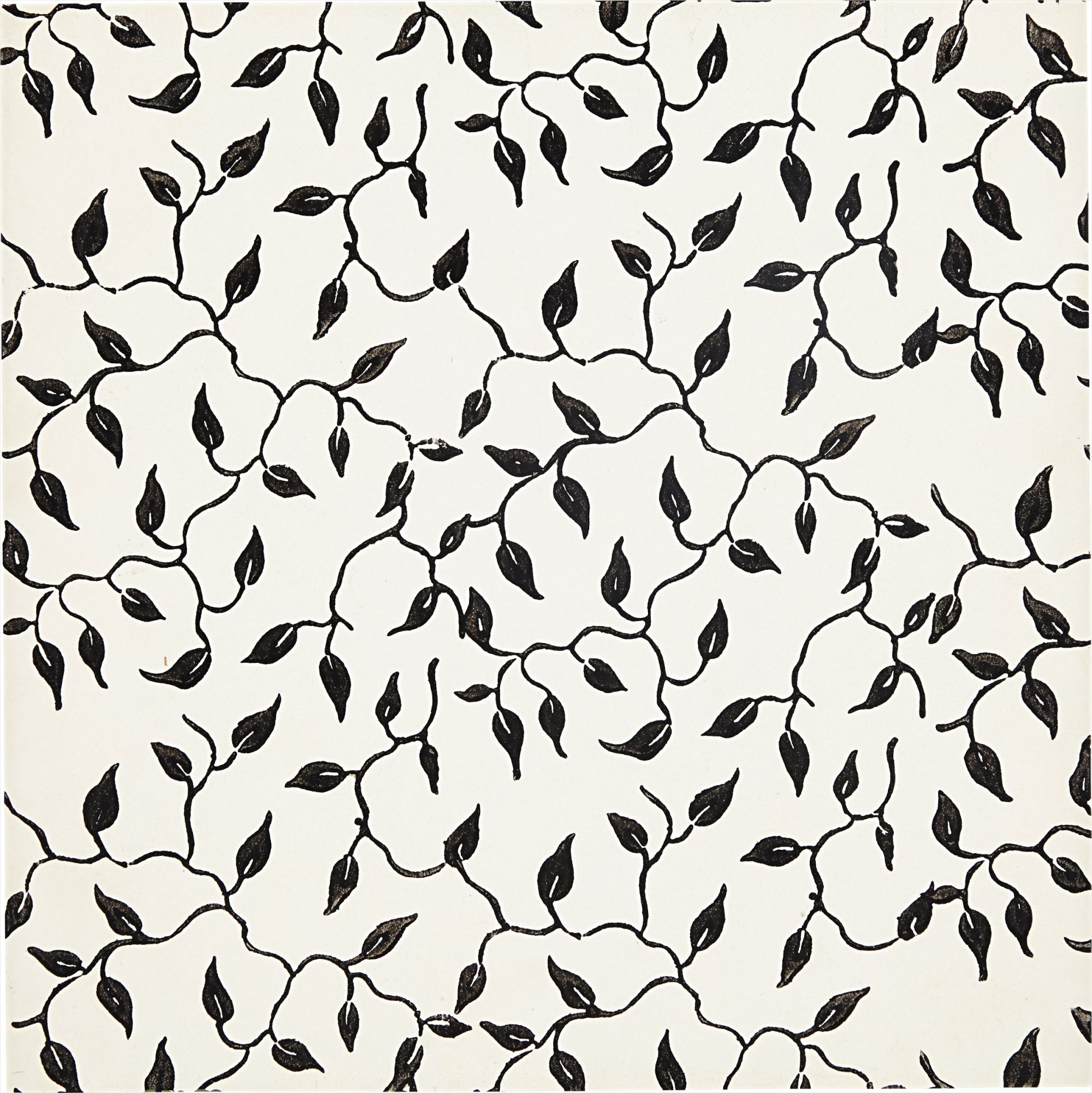 Christopher Wool — Influenced by the New York Pop art scene of his youth, Christopher Wool’s exploration of painting landed in the mid-1980’s with his Pollock infused drip paintings and beautifully rendered decorative patterns. As seen in the present lot,