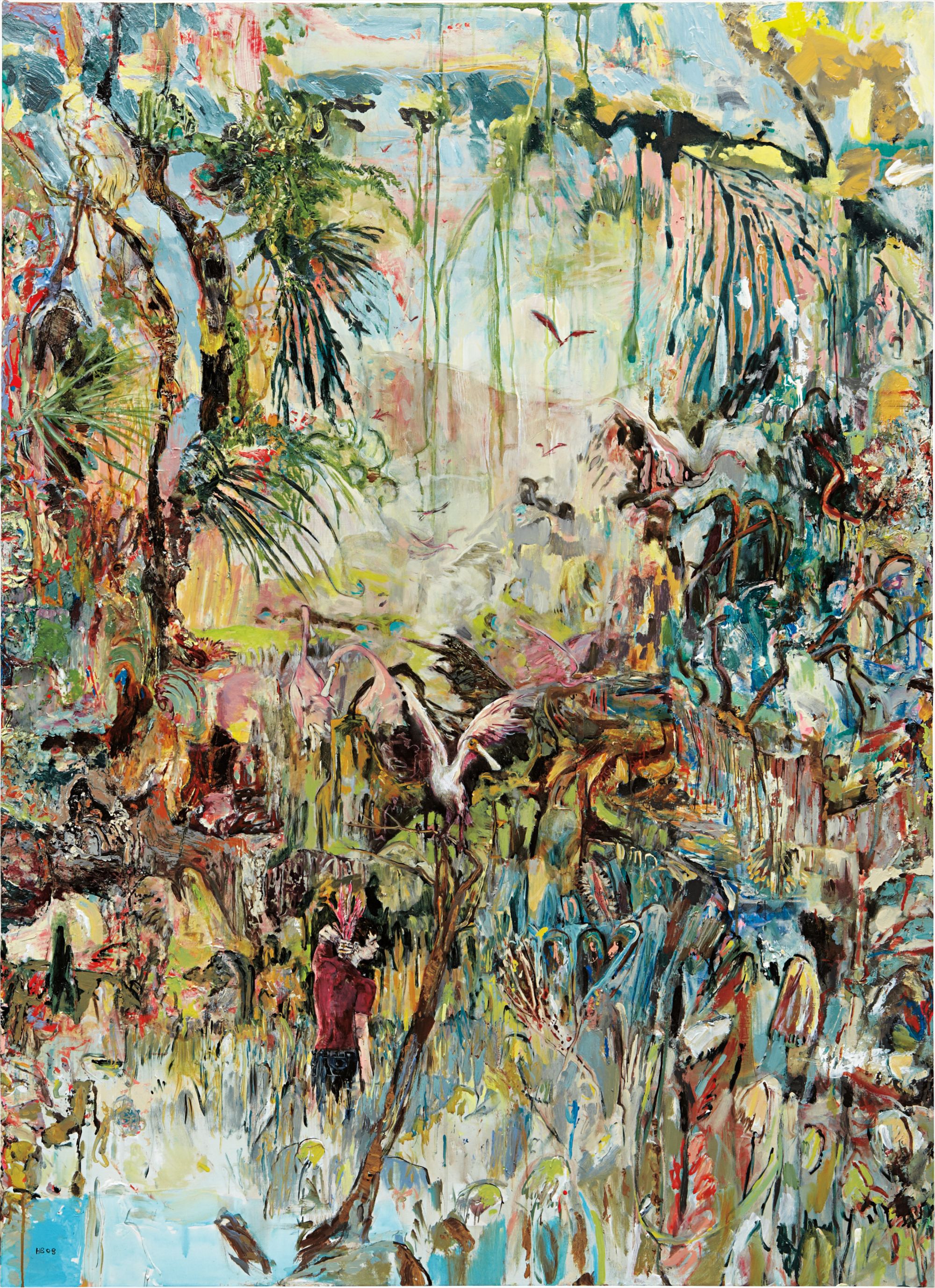 Hernan Bas — The Soft Spoken Sissy with Spoonbill Feathers