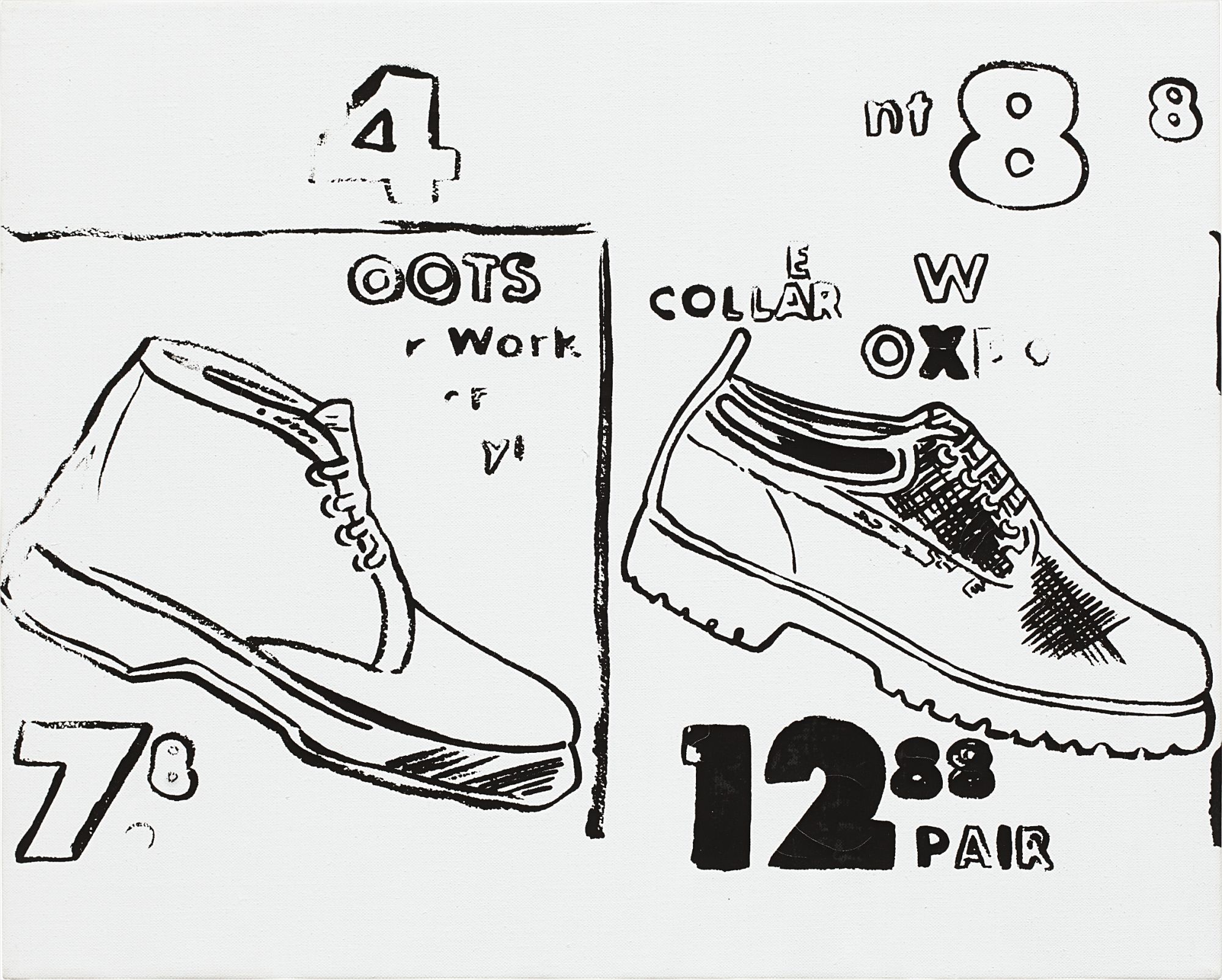 Andy Warhol — Work Boots (Positive)