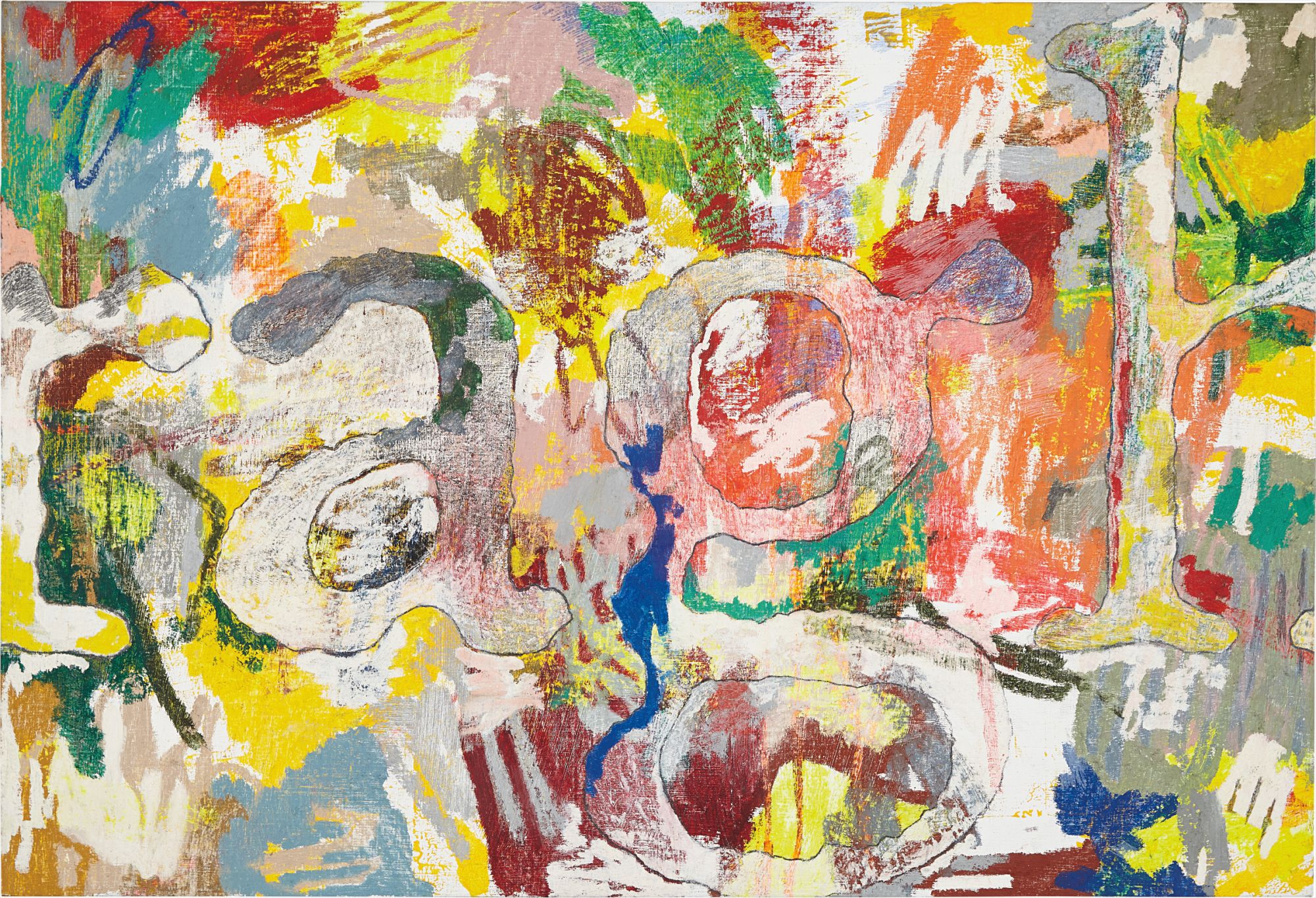 William Anastasi — oilstick on linen