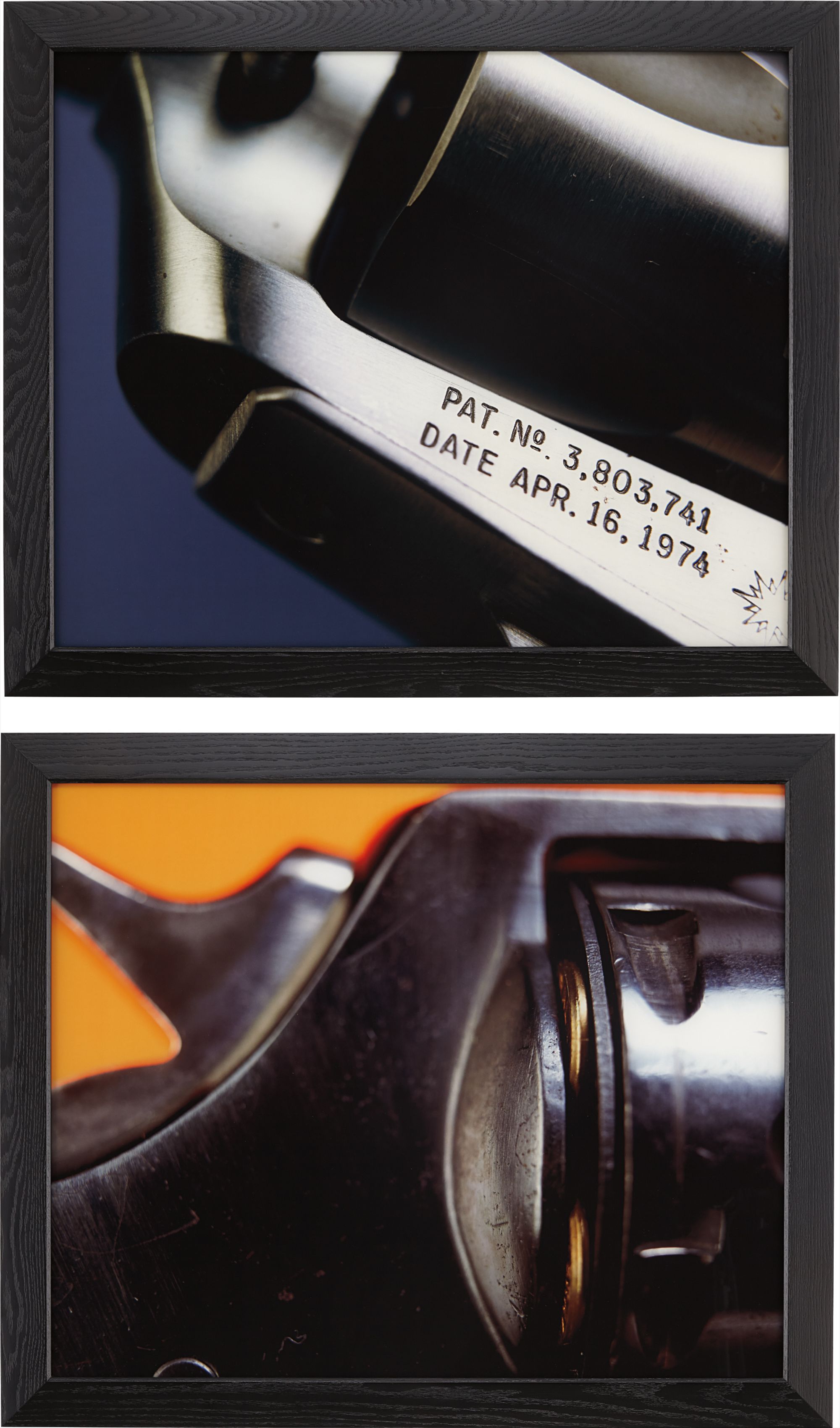 Andres Serrano — Two works: (i) Colt D.A. 45; (ii) Virginian Dragoon, 44 Magnum from Objects of Desire