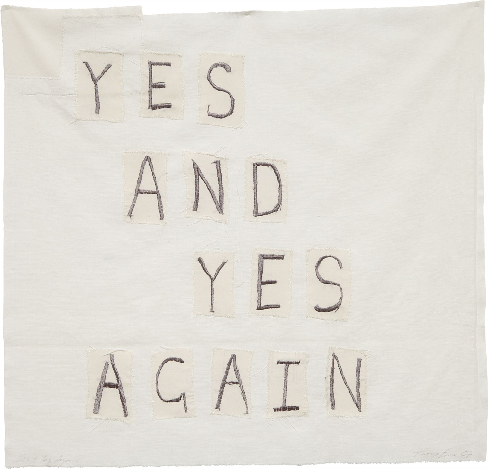 Tracey Emin — Yes + Yes Again