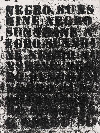 Study for Negro Sunshine #49