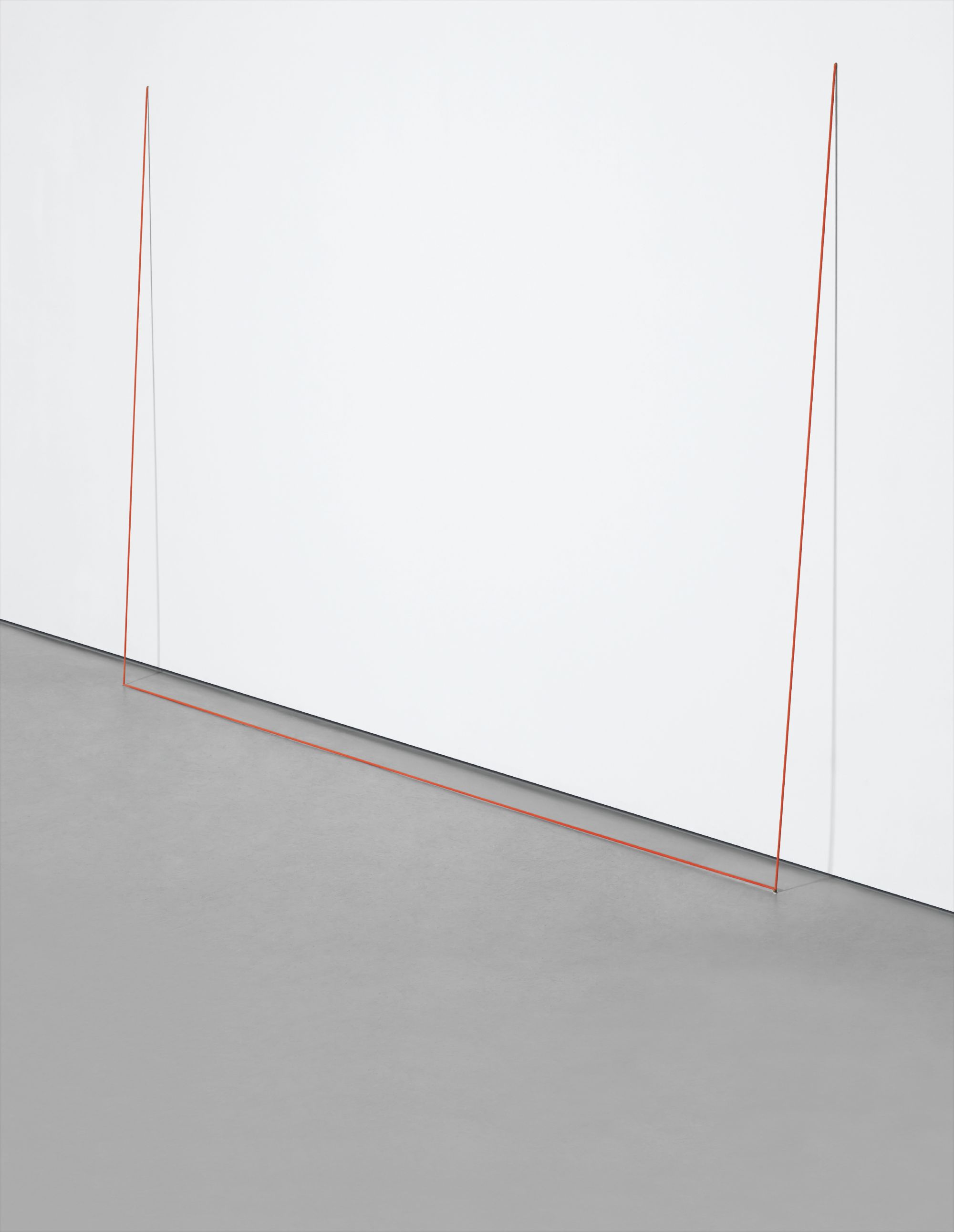 Fred Sandback — red elastic cord