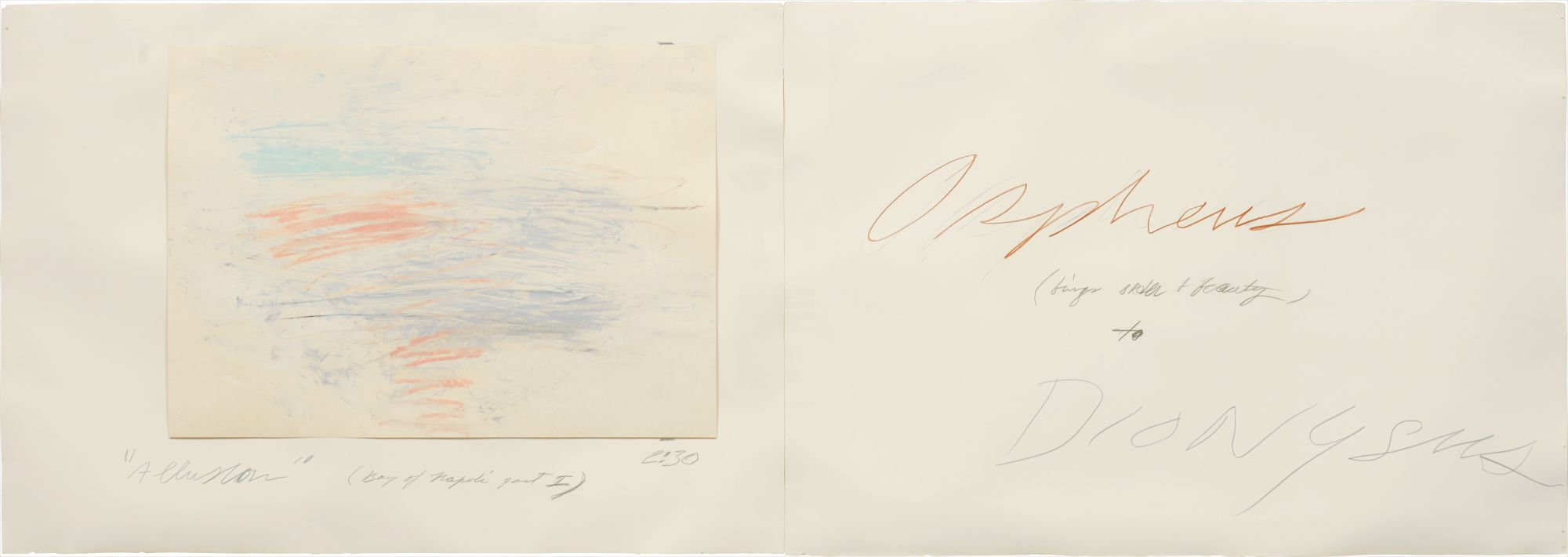 Cy Twombly — Allusion (Bay of Napoli, Part I)