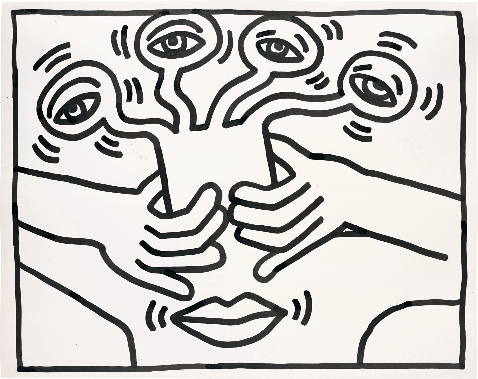 Keith Haring — My contribution to the world is my ability to draw. I will draw as much as I can for as many people as I can for as long as I can. Drawing is still basically the same as it has been since prehistoric times. It brings together man and the world. It lives through magic.