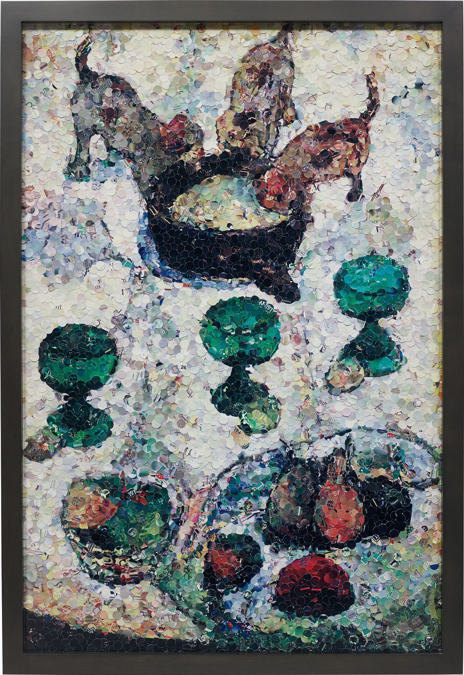 Vik Muniz — Still Life with Three Puppies, after Gauguin (From Pictures of Magazines)