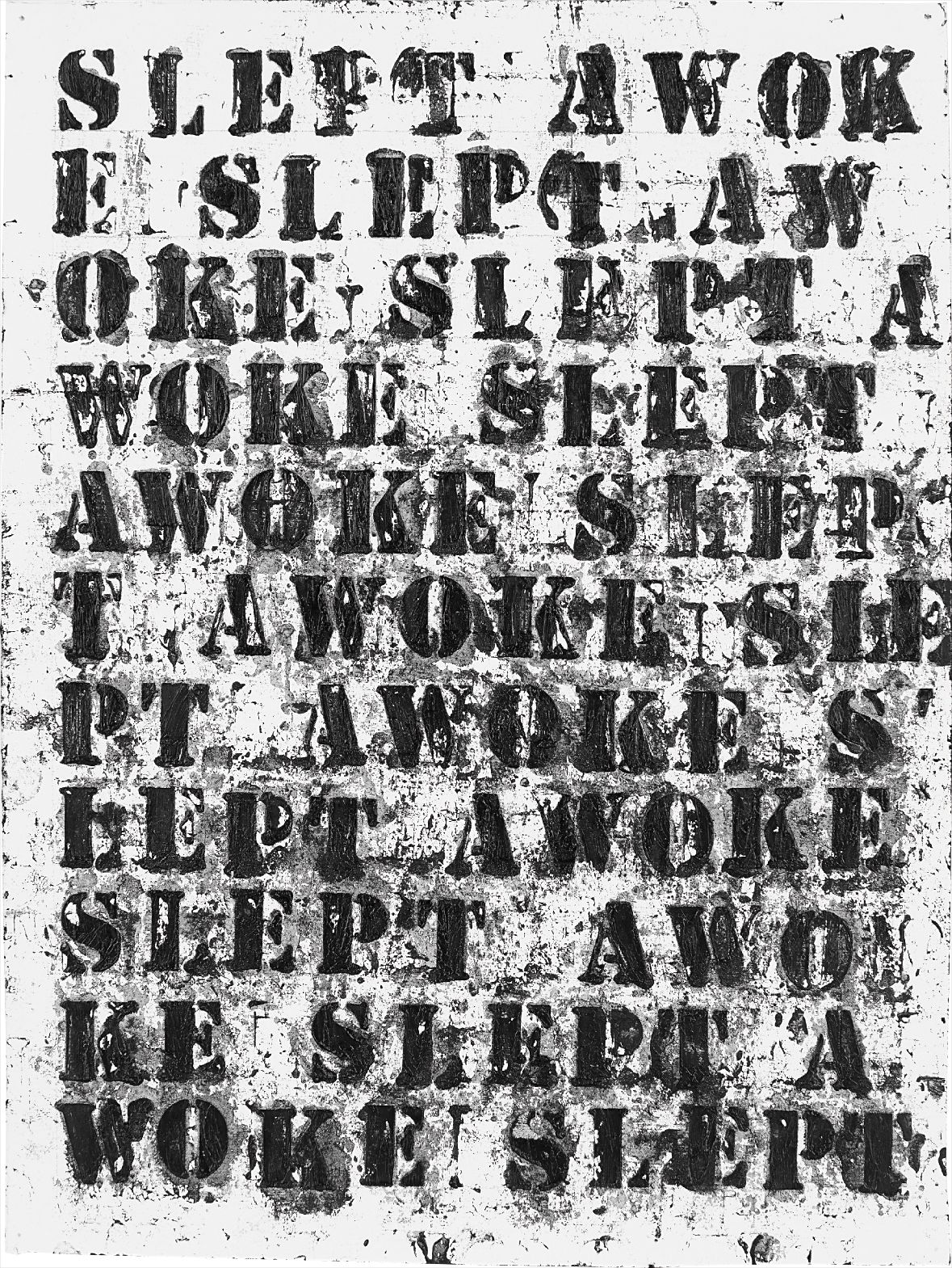 Glenn Ligon — Slept Awoke