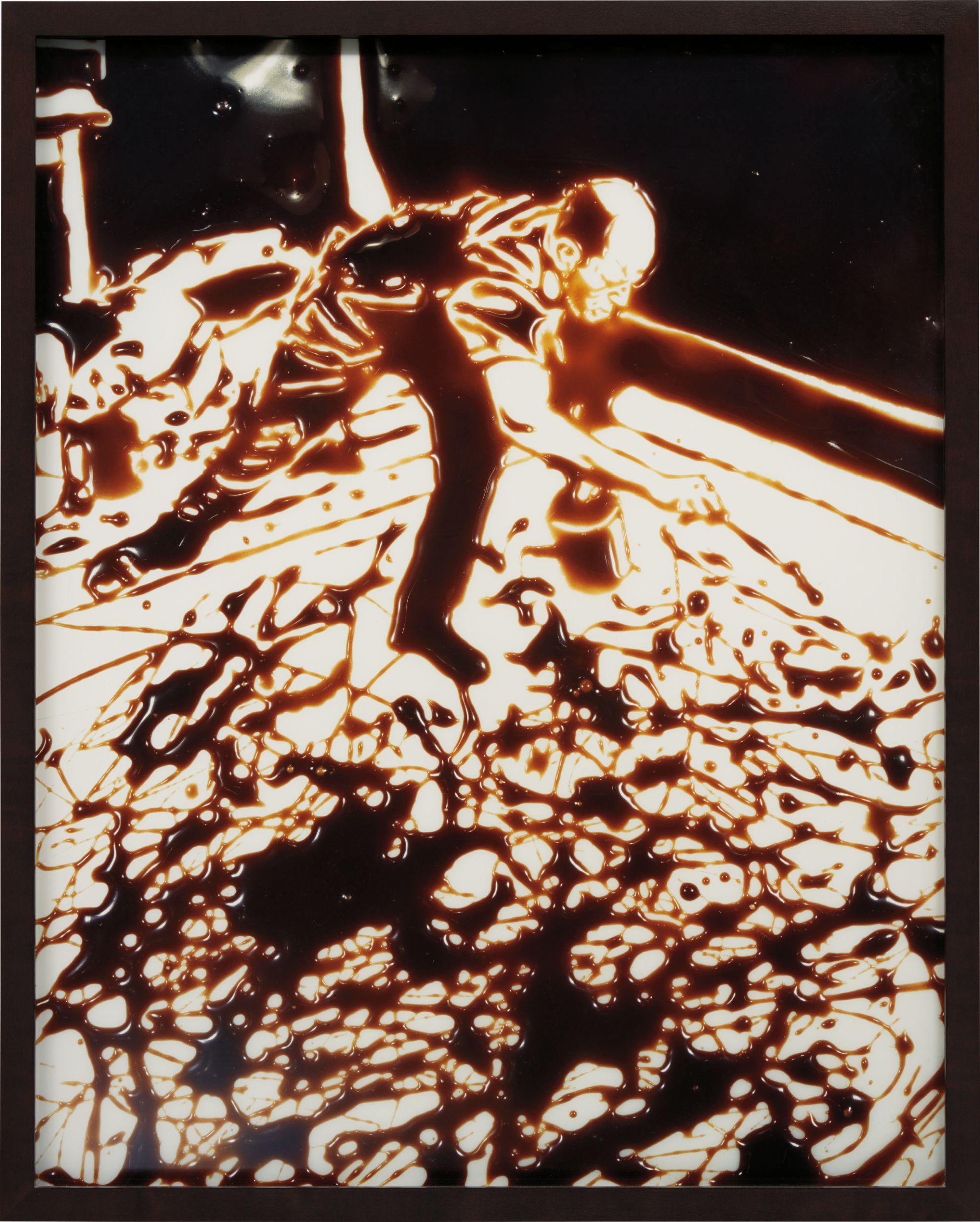 Vik Muniz — Action Photo, after Hans Namuth (from Pictures of Chocolate)