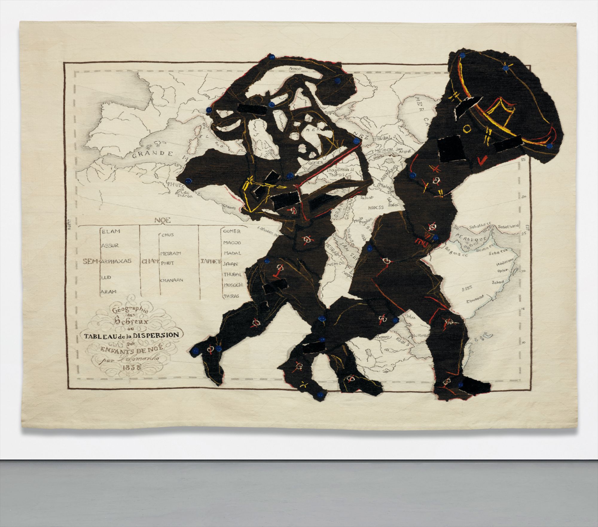 William Kentridge — Porter Series: Géographie des Hebreux ou Tableau de la dispersion des Enfants de Noë