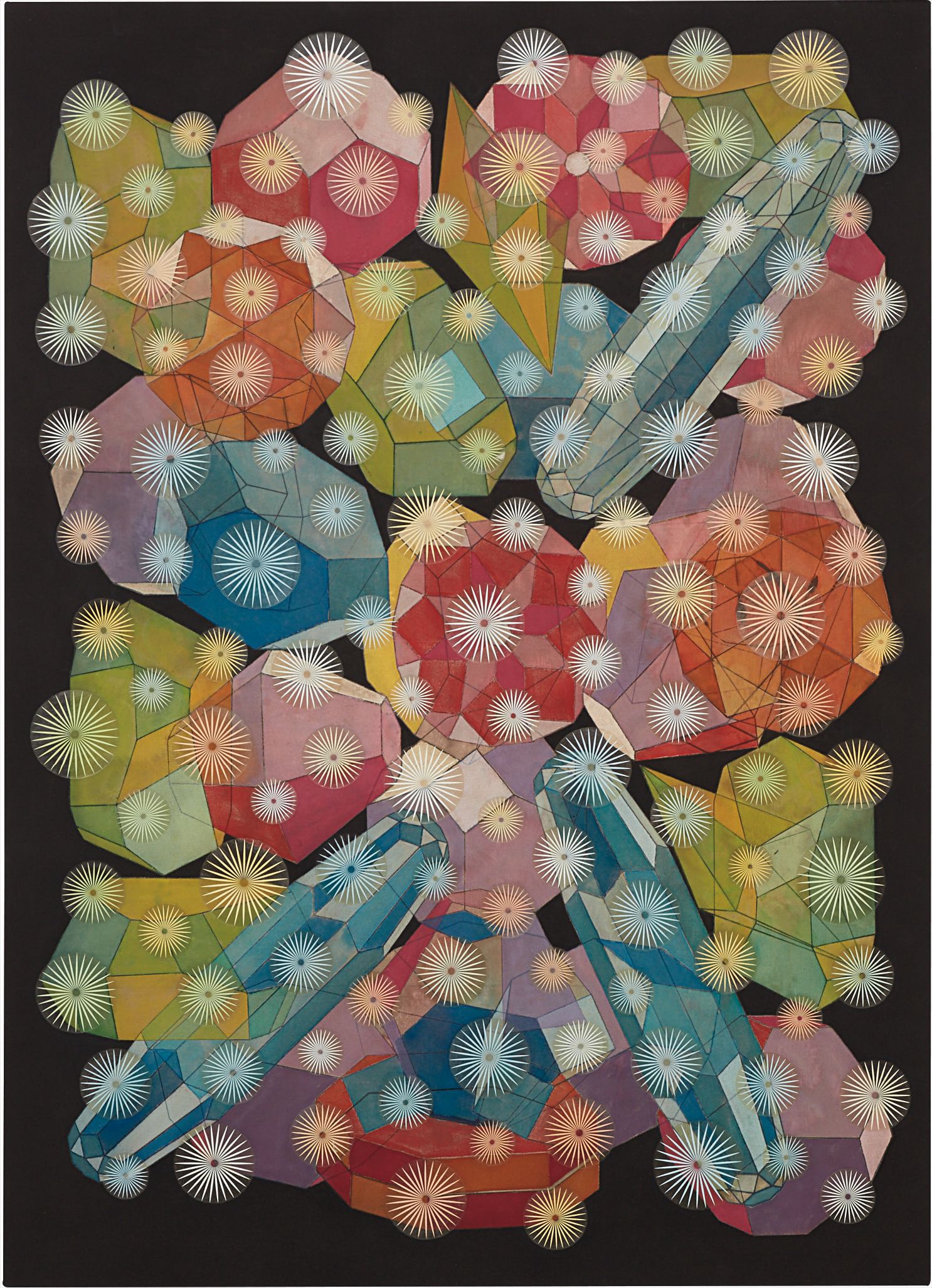 Philip Taaffe — Composition with Gemstones