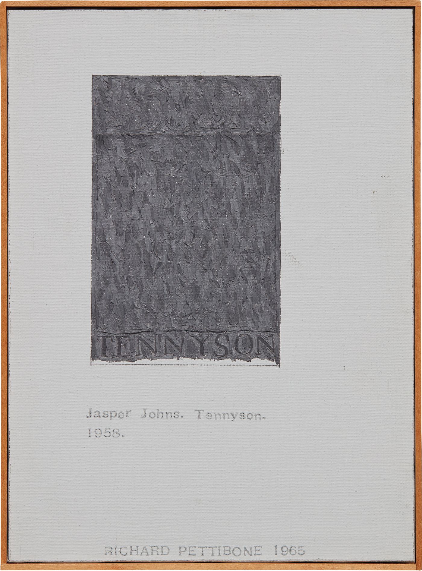 Richard Pettibone — Jasper Johns, "Tennyson"